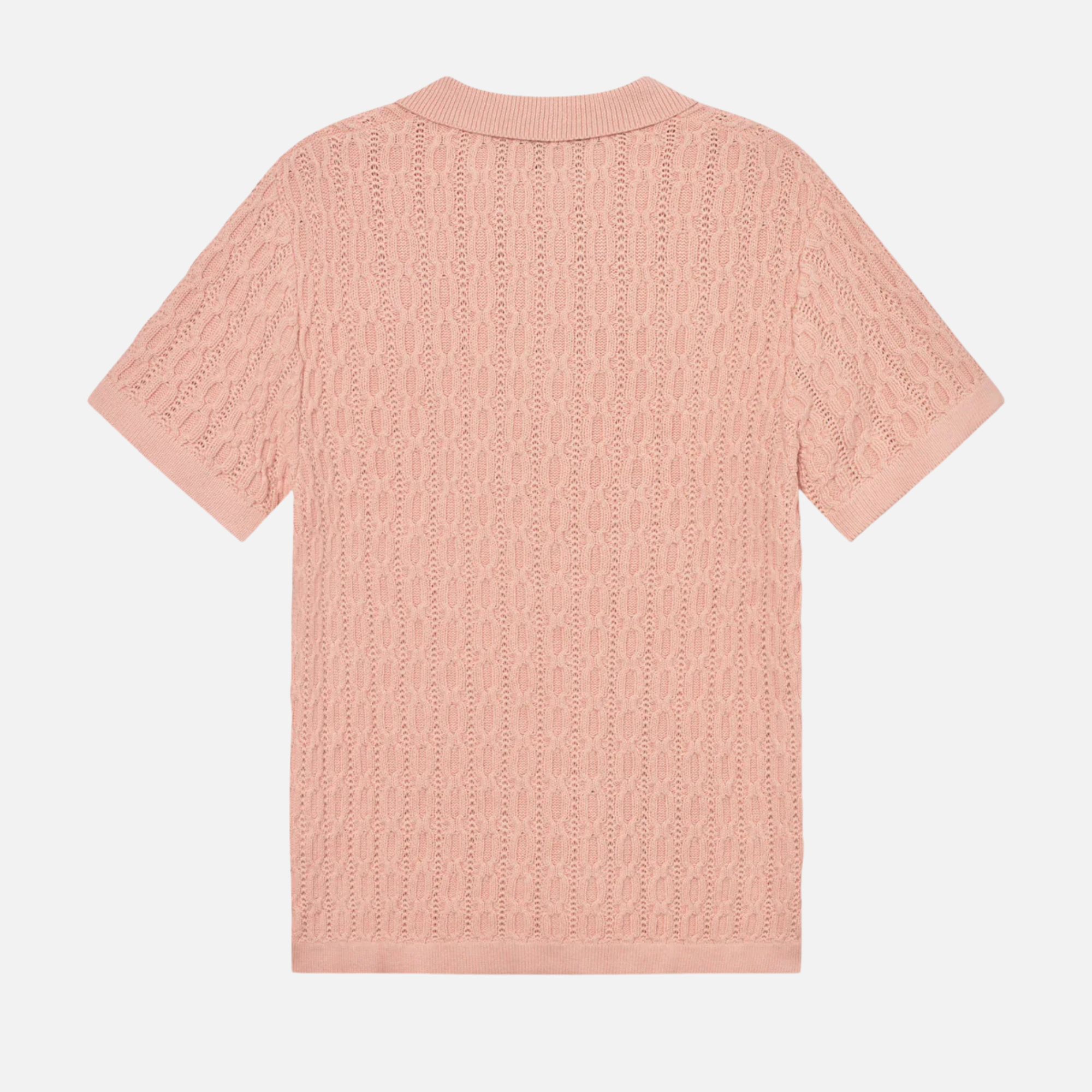 Les Deux Peach Whip Garrett Knitted Polo Shirt