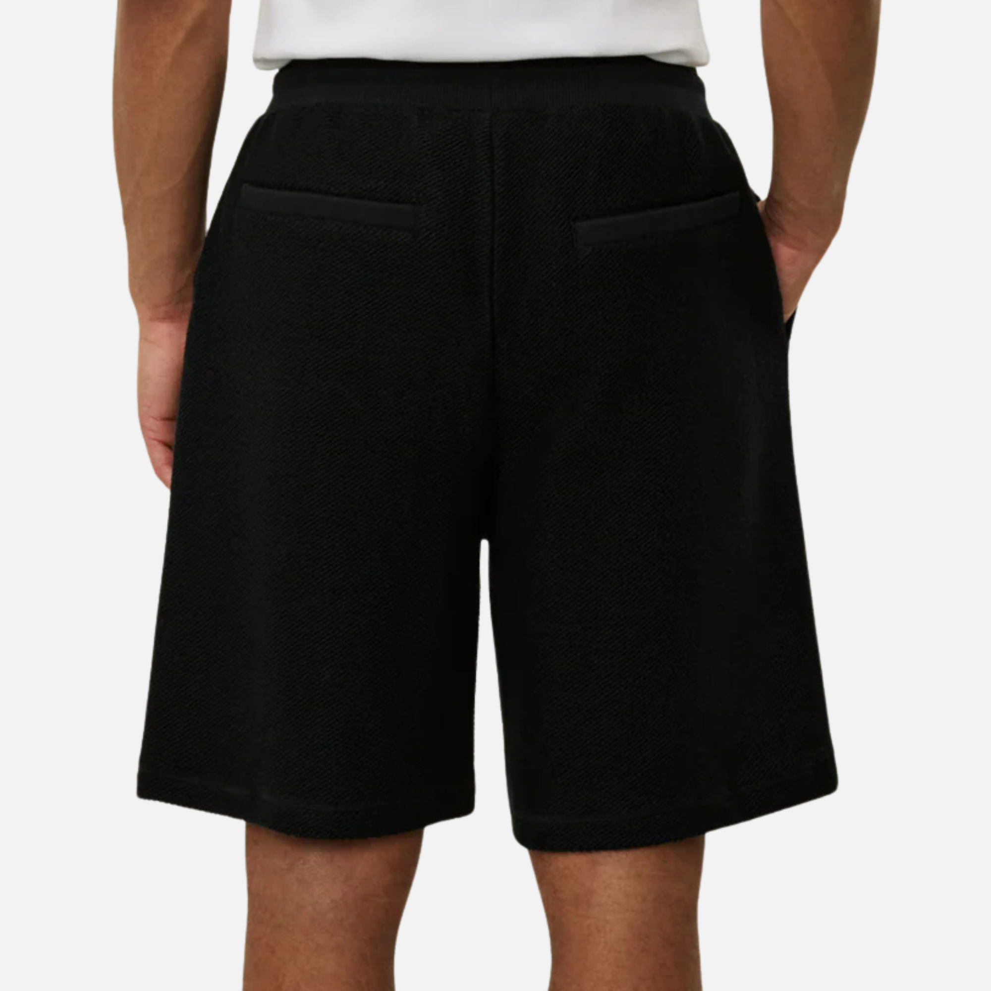 Les Deux Sully Black Reverse Shorts