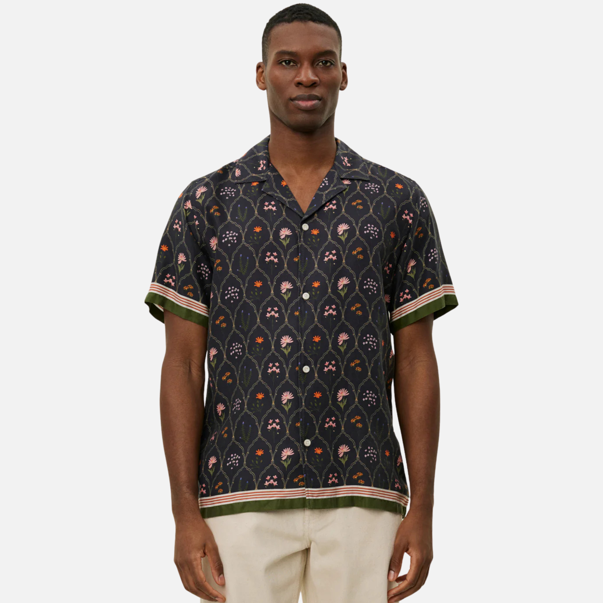 Les Deux Lukas AOP Wild Flowers SS Button-Down Shirt