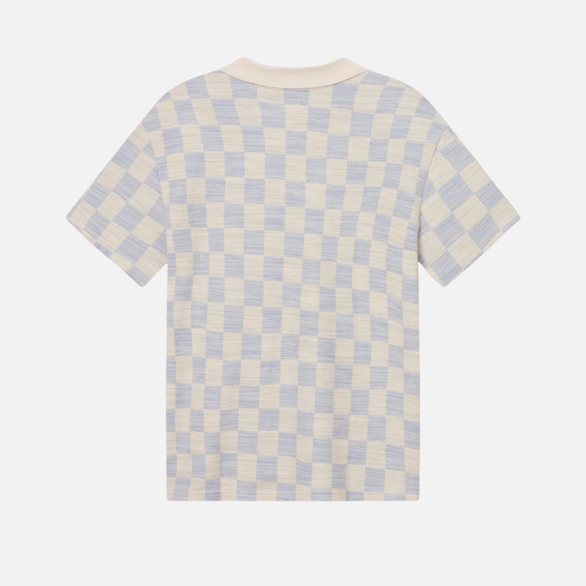 Les Deux Branson Ivory Jacquard Jersey Polo