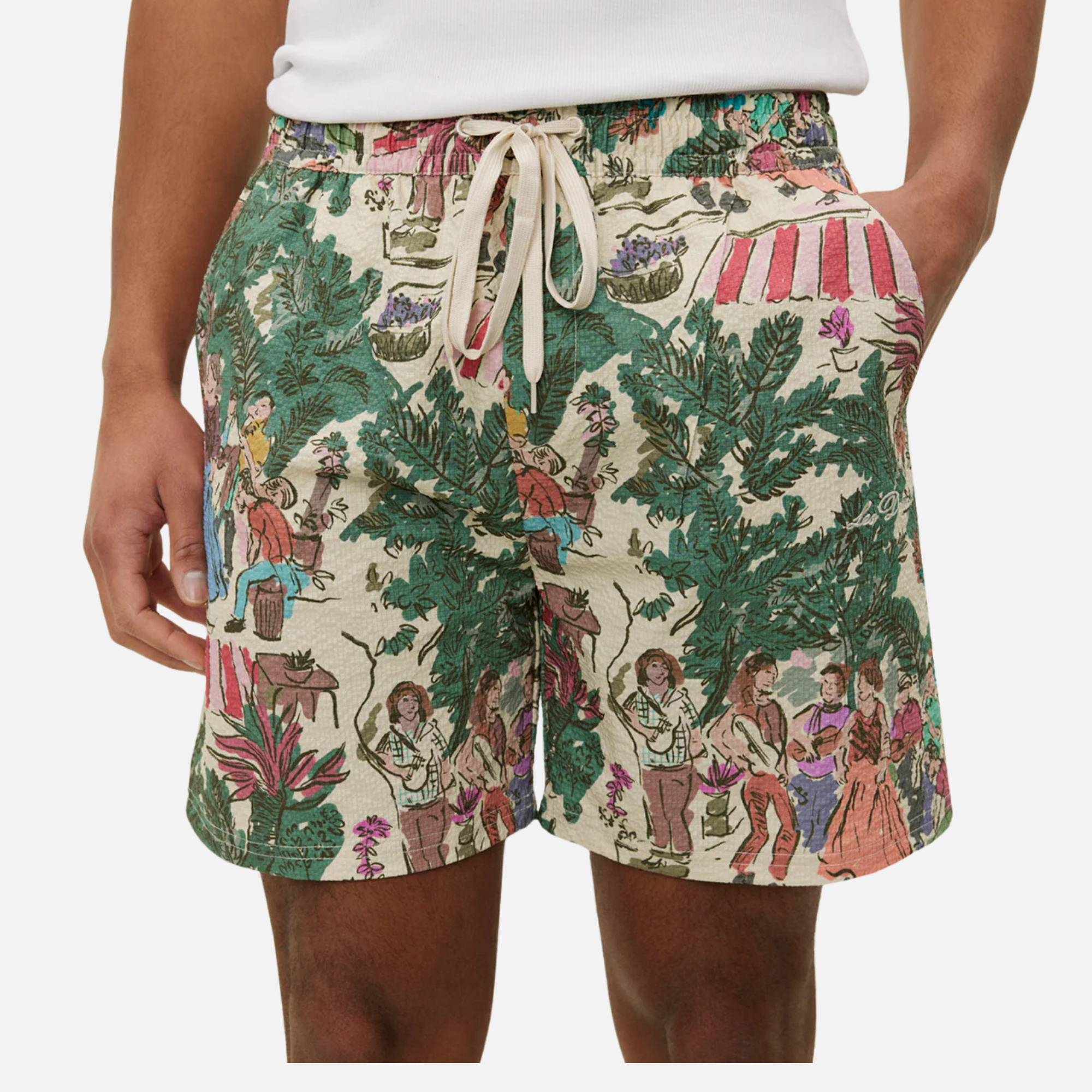 Les Deux Stan Dancing AOP Swim Shorts