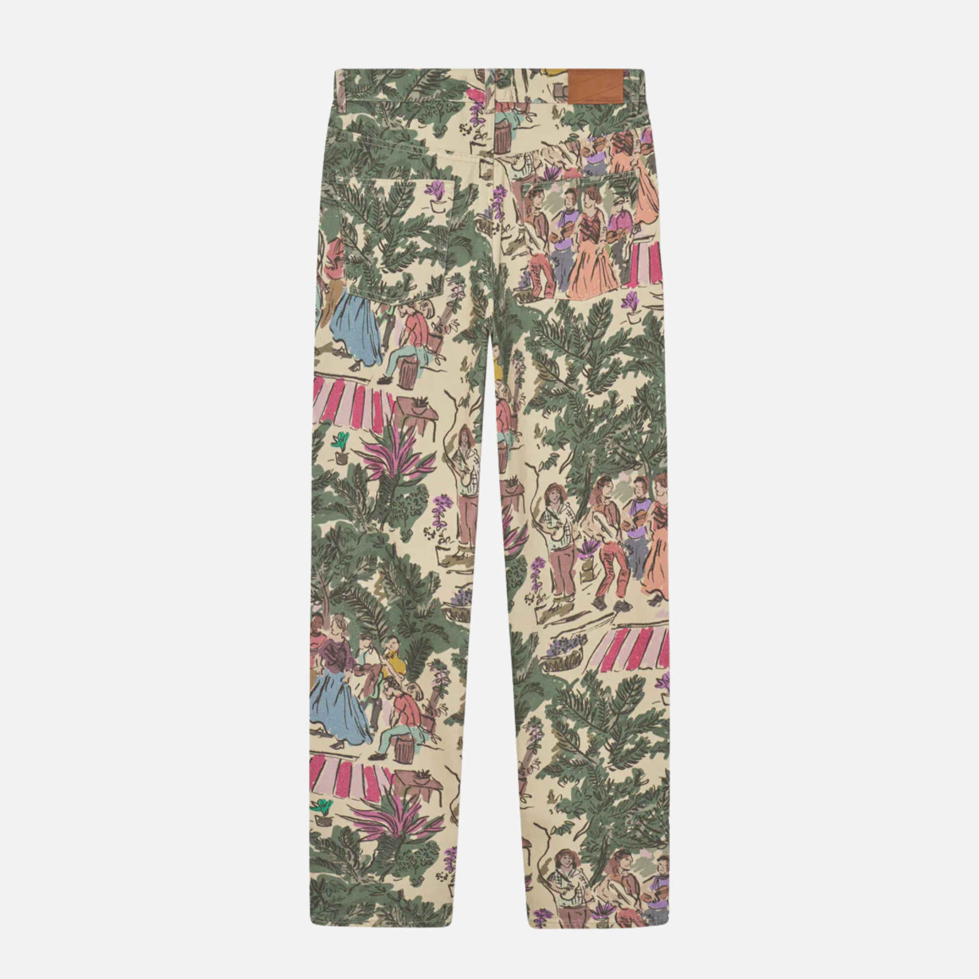 Les Deux Ryder Dancing AOP Denim Pants