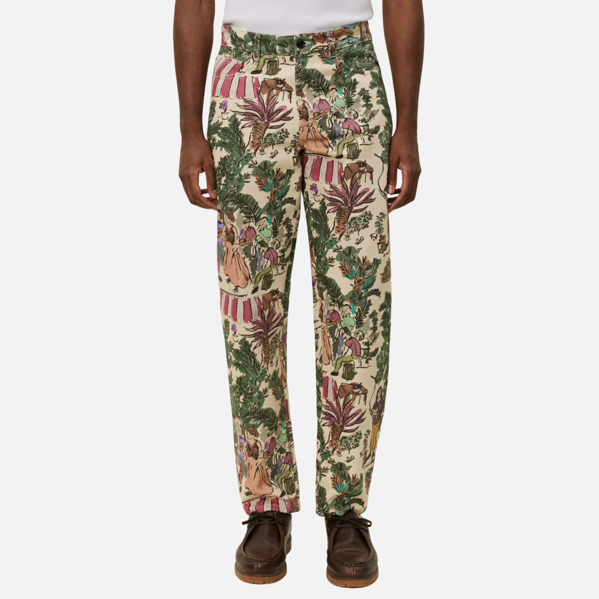 Les Deux Ryder Dancing AOP Denim Pants