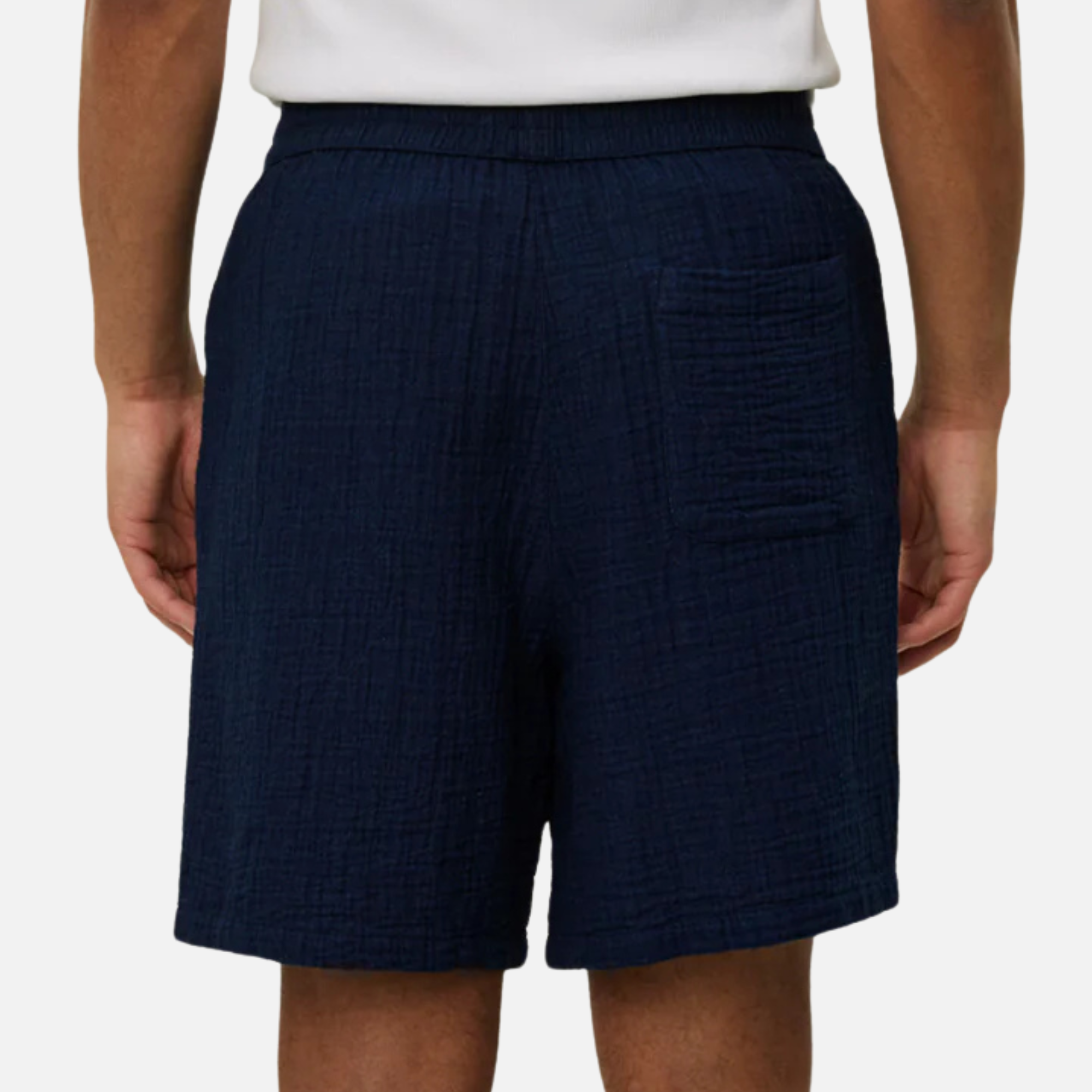 Les Deux Dark Navy Houston Indigo Shorts