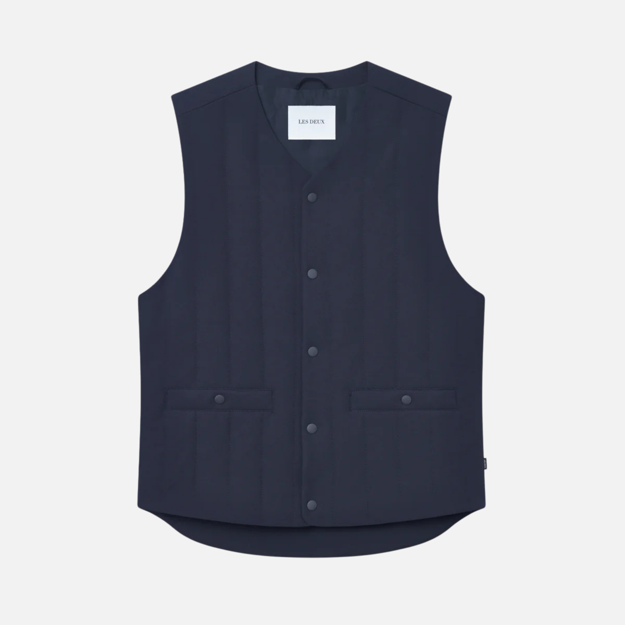 Les Deux Dark Navy Sebastian Tech Vest – Puffer Reds