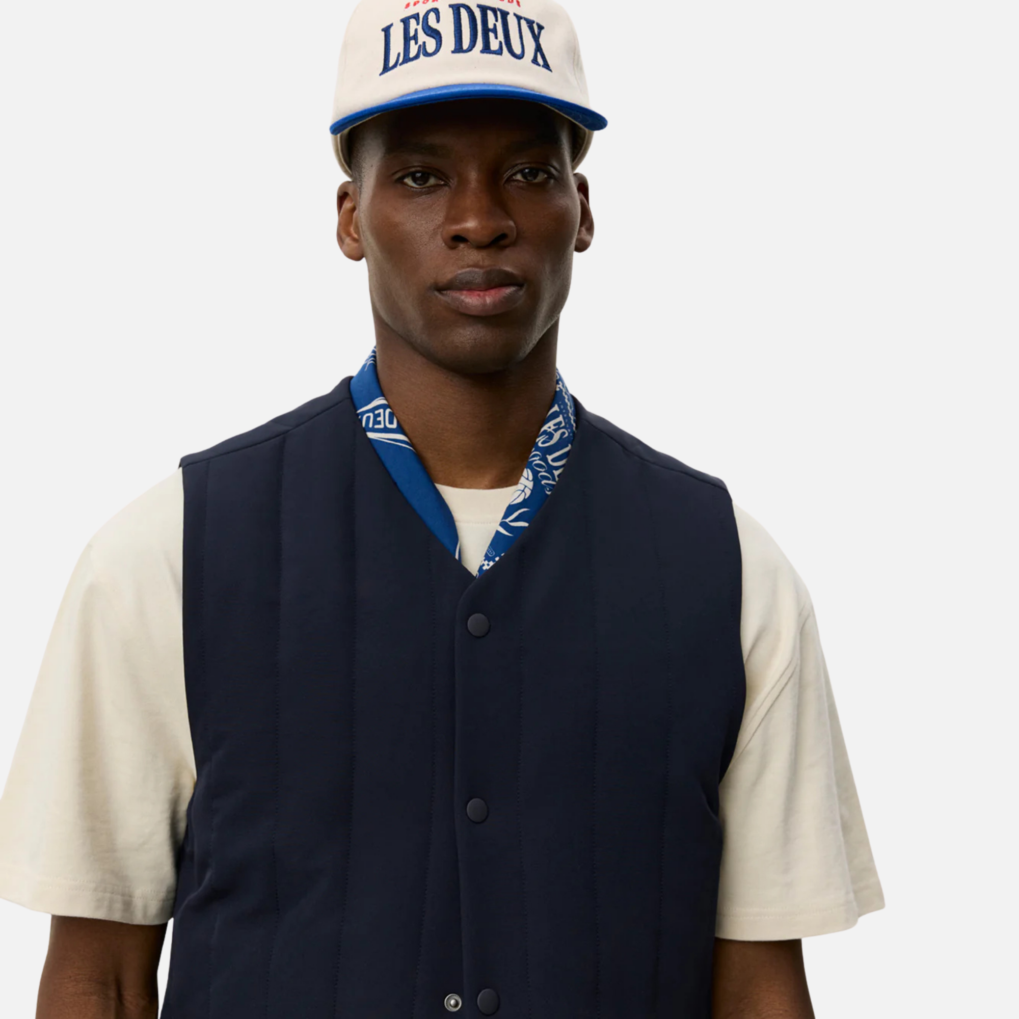 Les Deux Dark Navy Sebastian Tech Vest