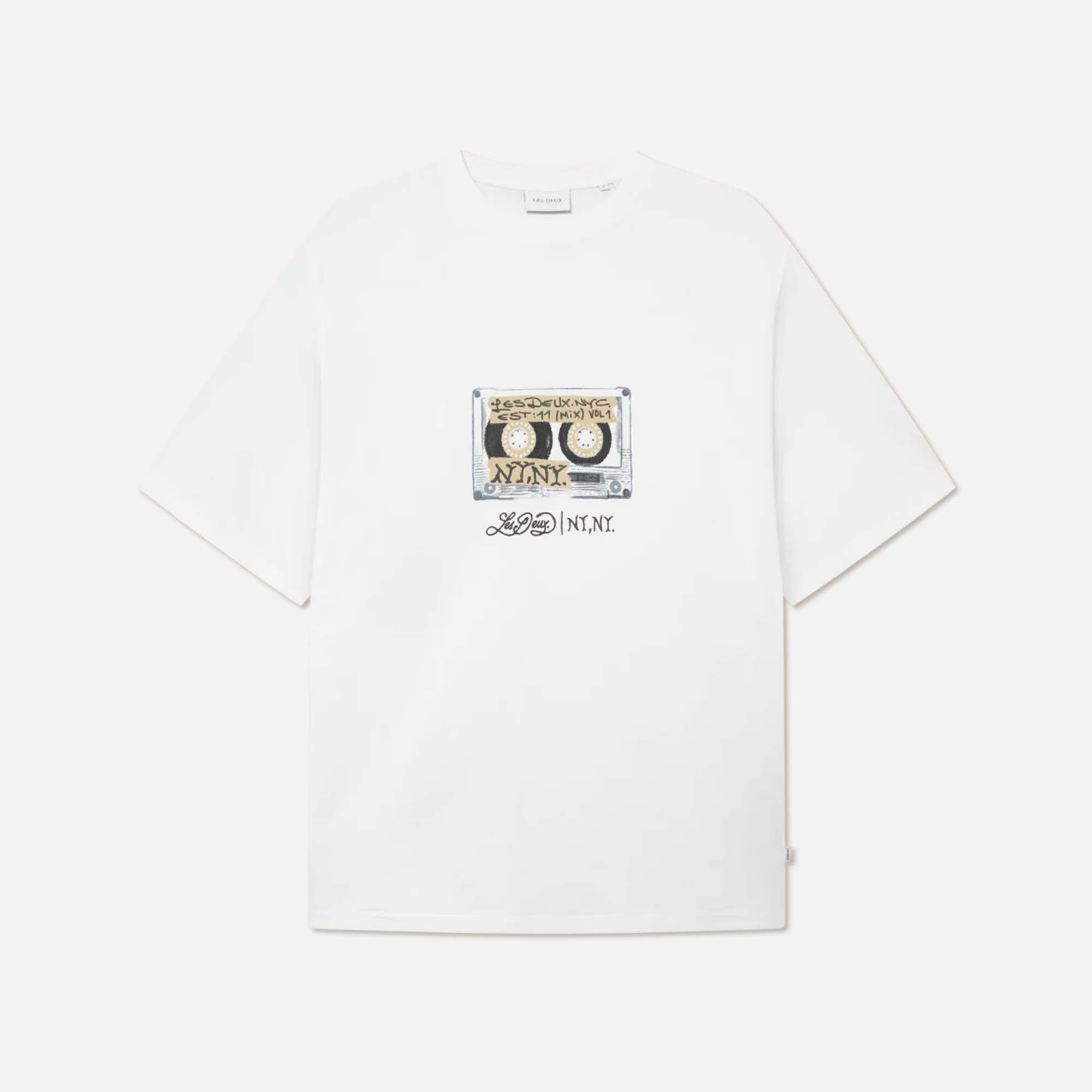 Les Deux White Mix Tape T-Shirt