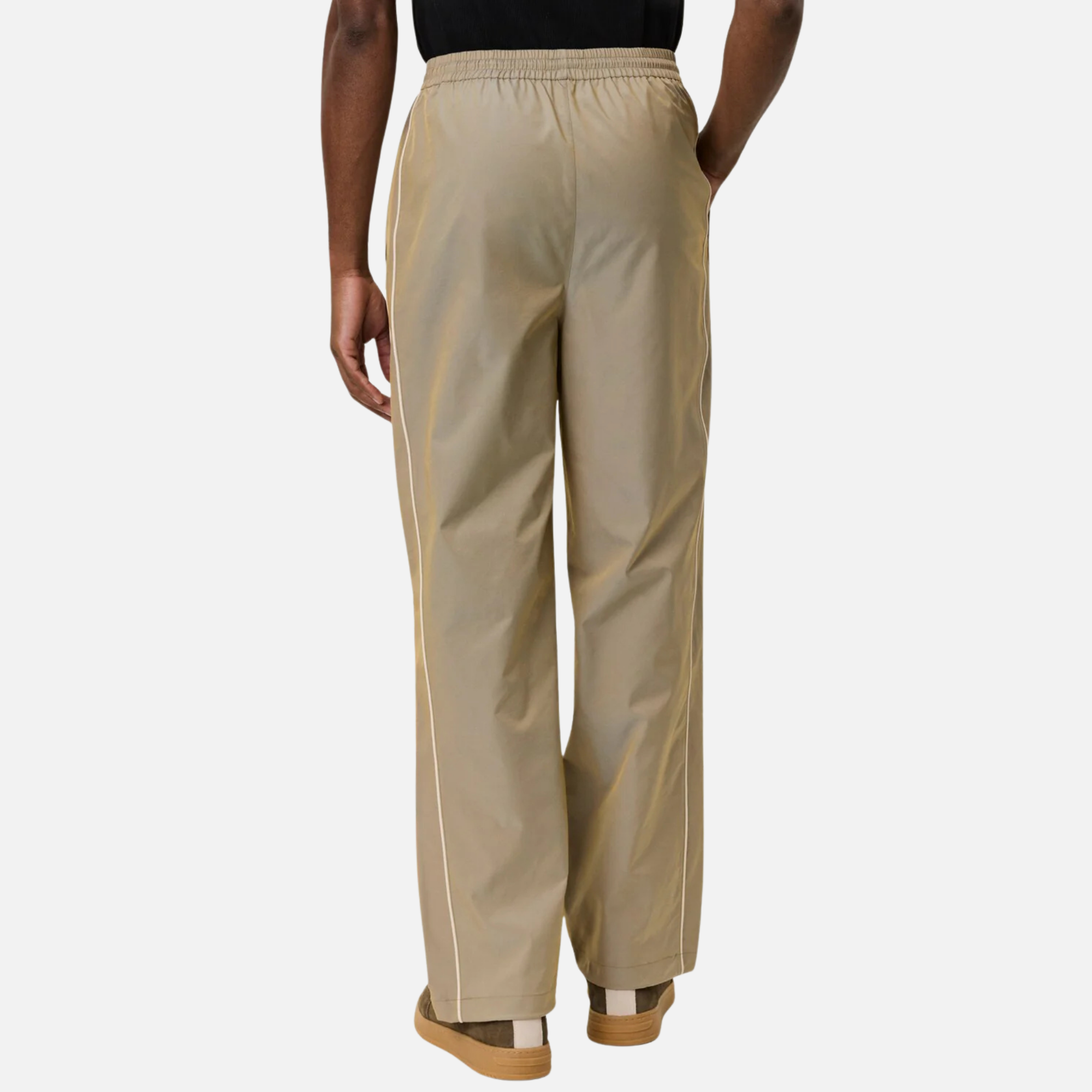 Les Deux Hudson Oak Sand Shiny Track Pants