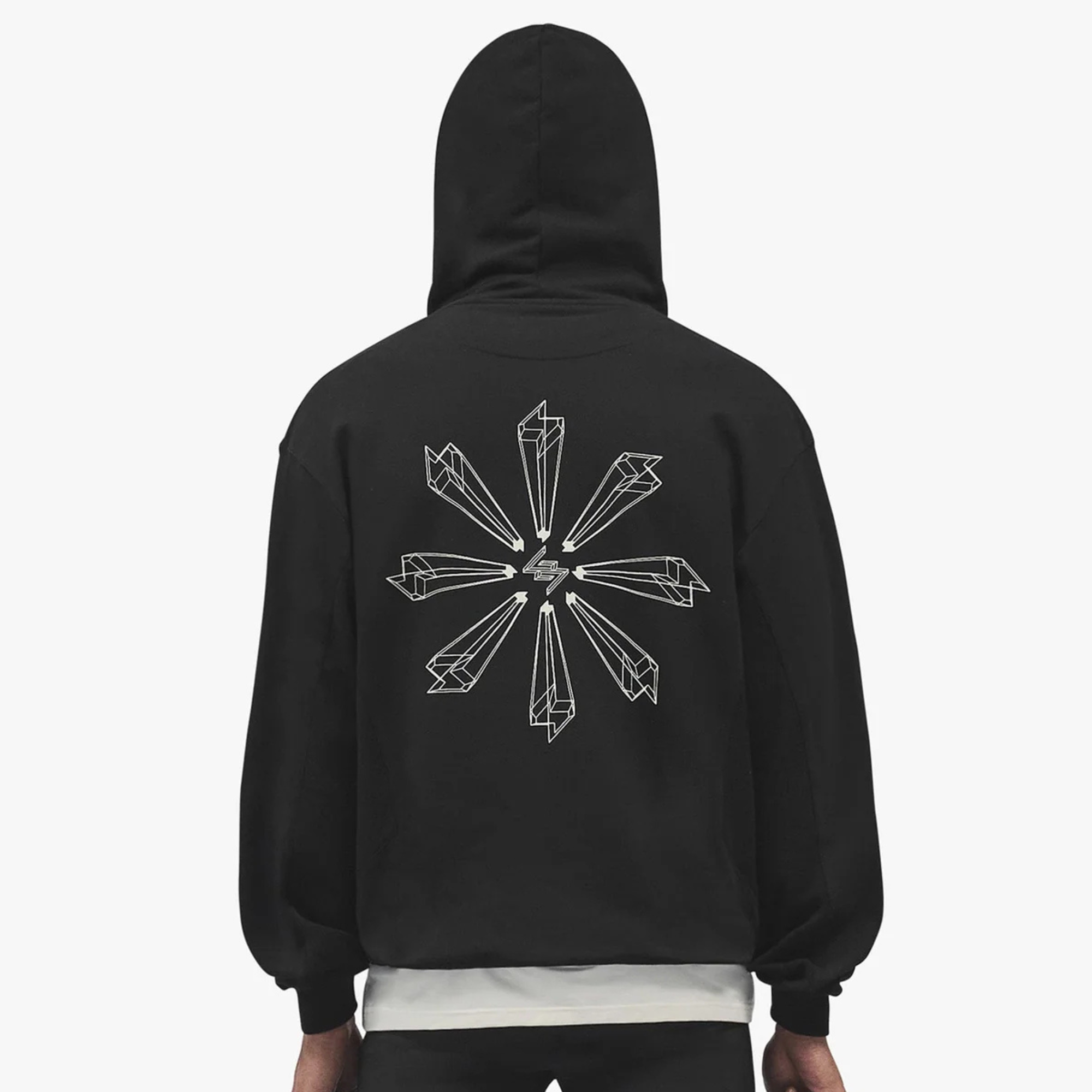 Represent Black 24/7 Uprising Oversized Hoodie