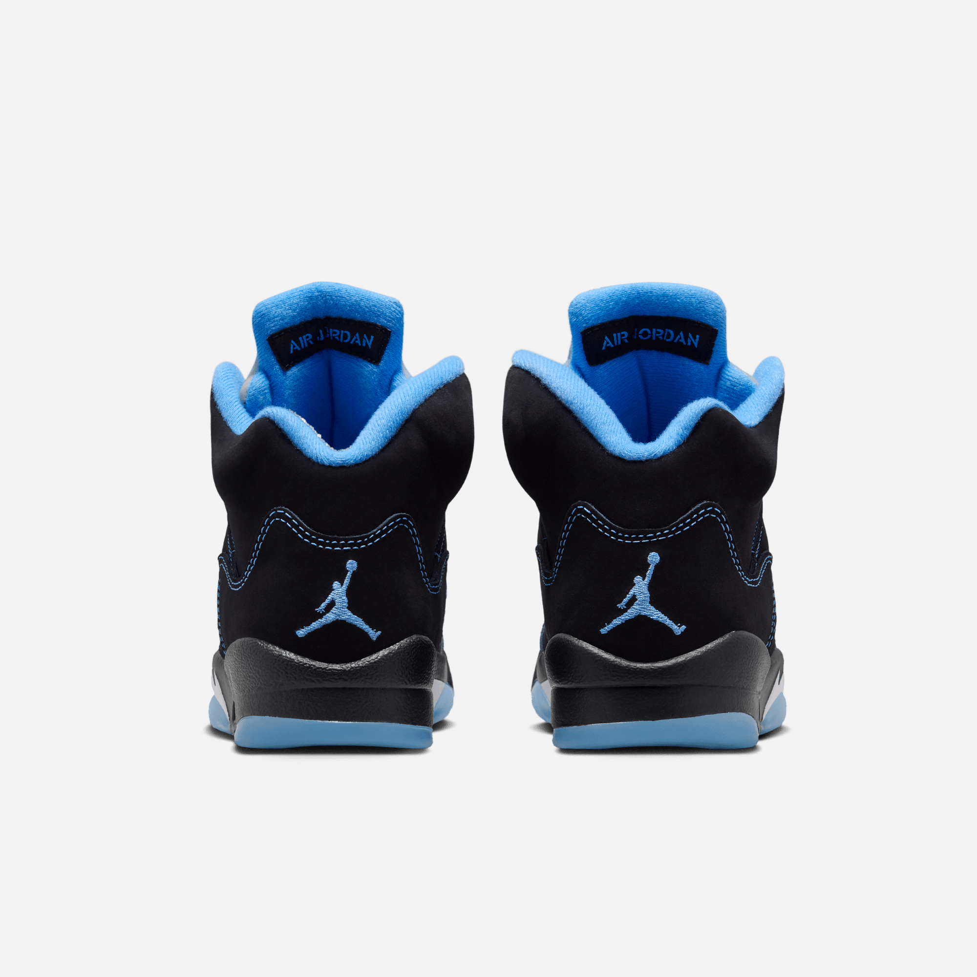 Air Jordan Big Kids' 5 Retro Black Carolina (GS)