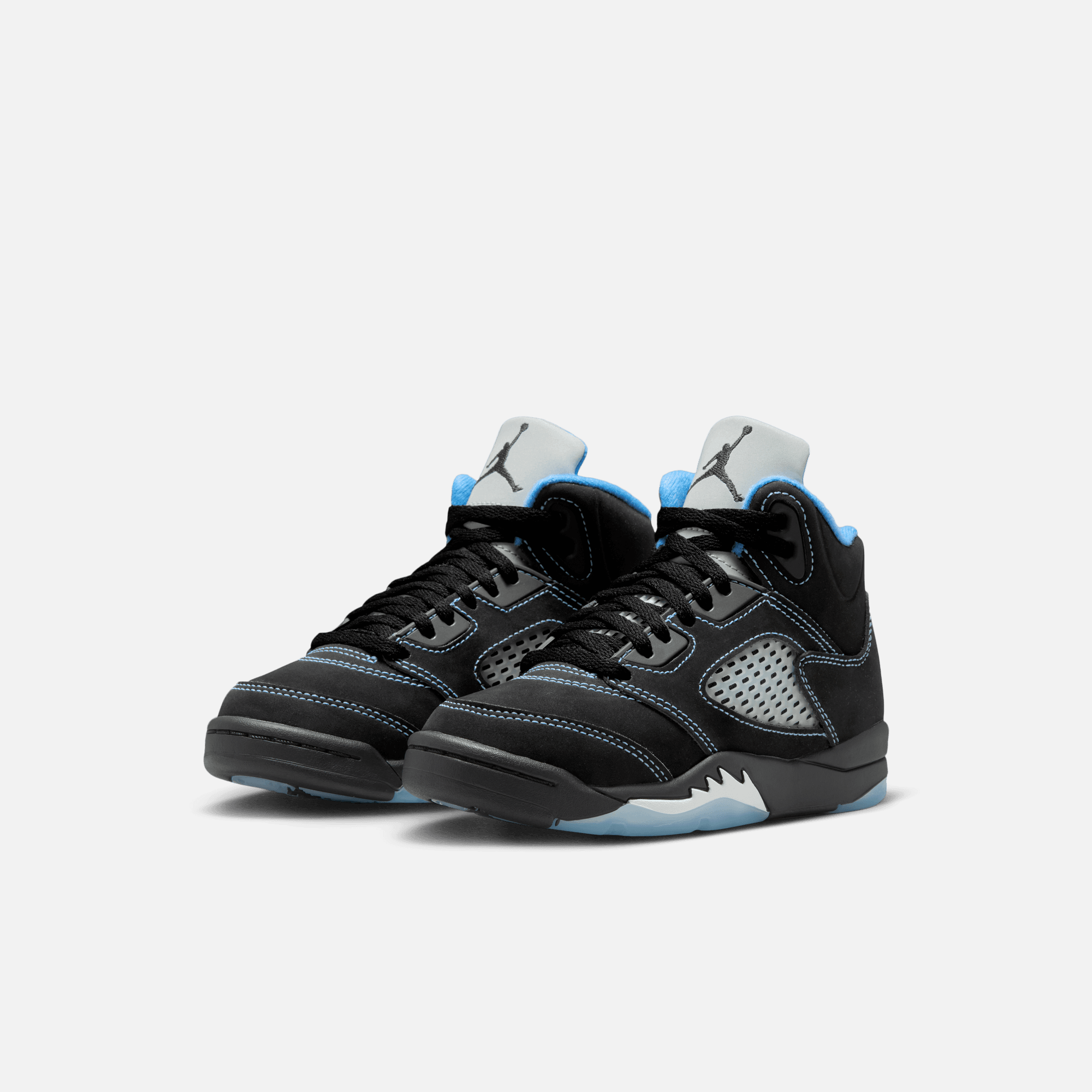 Air Jordan Kids' 5 Retro Black Carolina (PS)