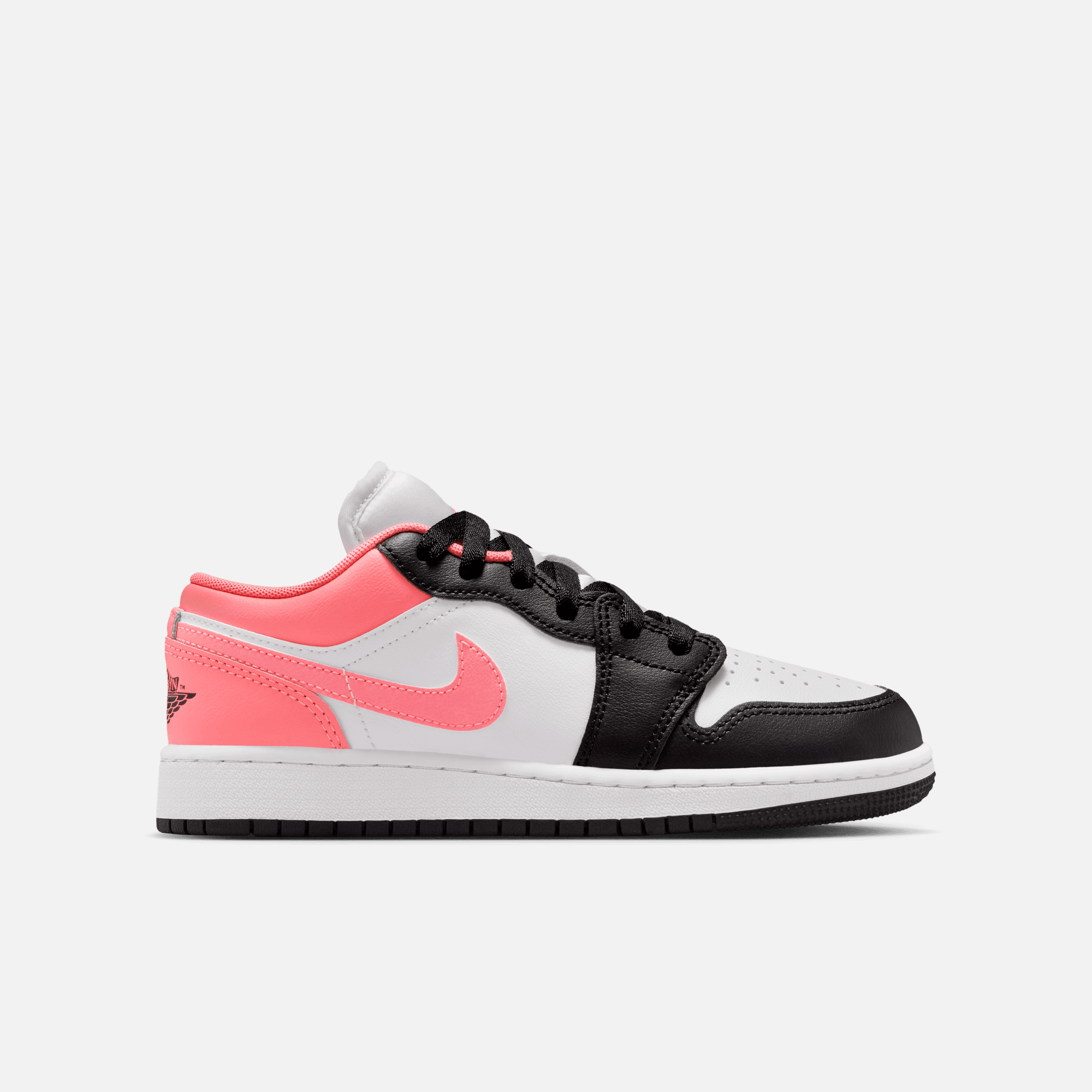 Air Jordan Big Kids' 1 Low Black Pink Glaze (GS)