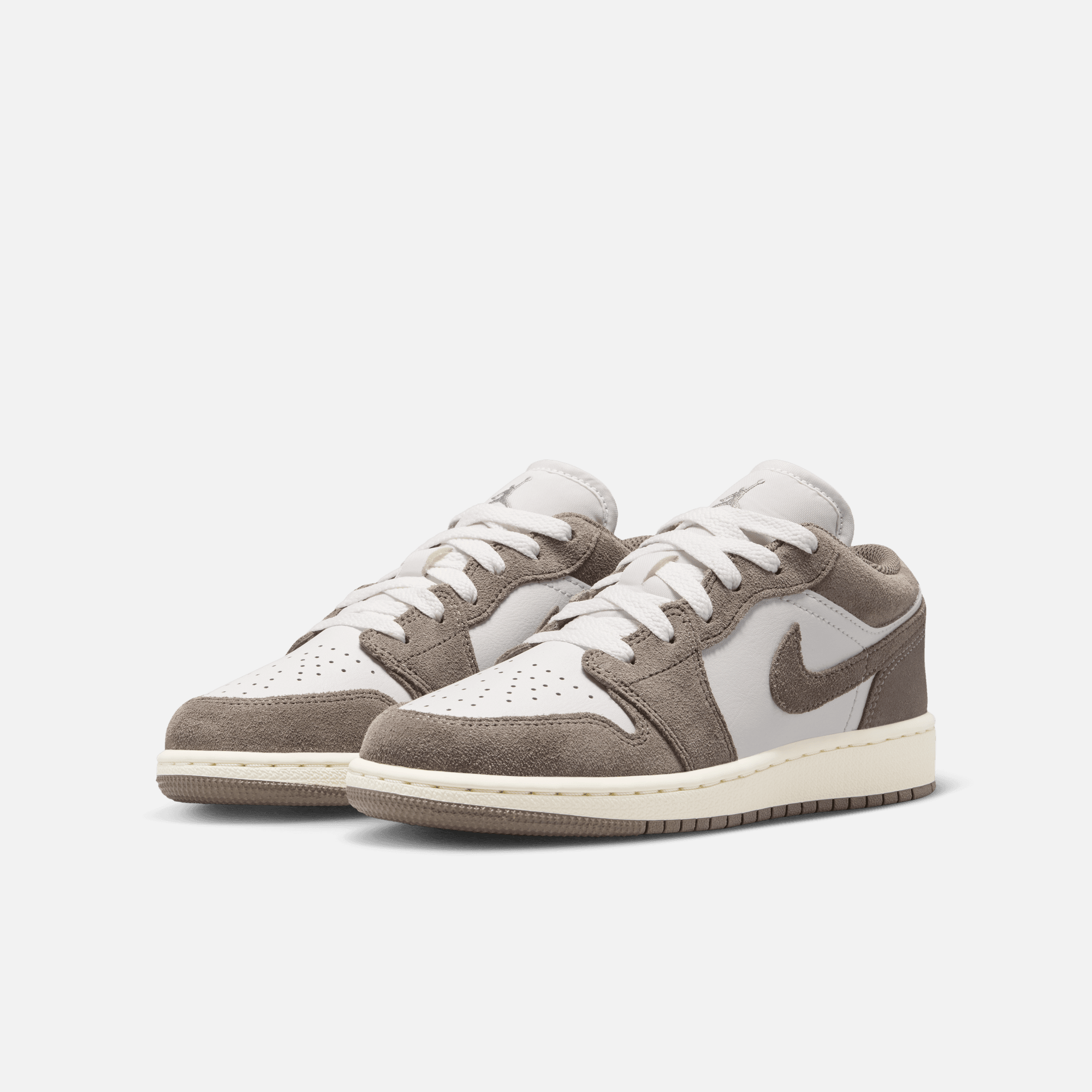 Air Jordan Big Kids' 1 Low Olive Grey Enigma Stone (GS)