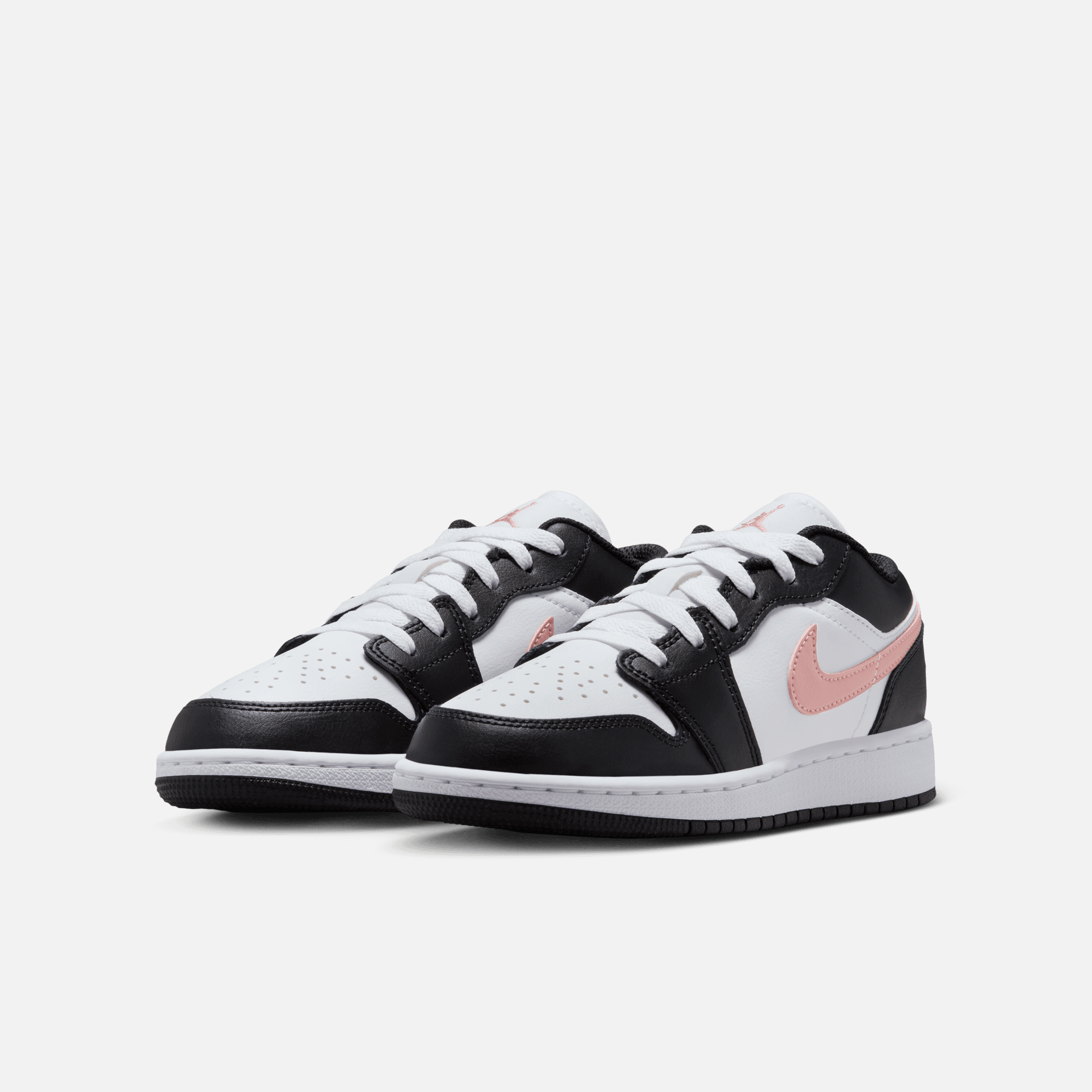 Air Jordan Big Kids' 1 Low Black Rust Pink (GS)