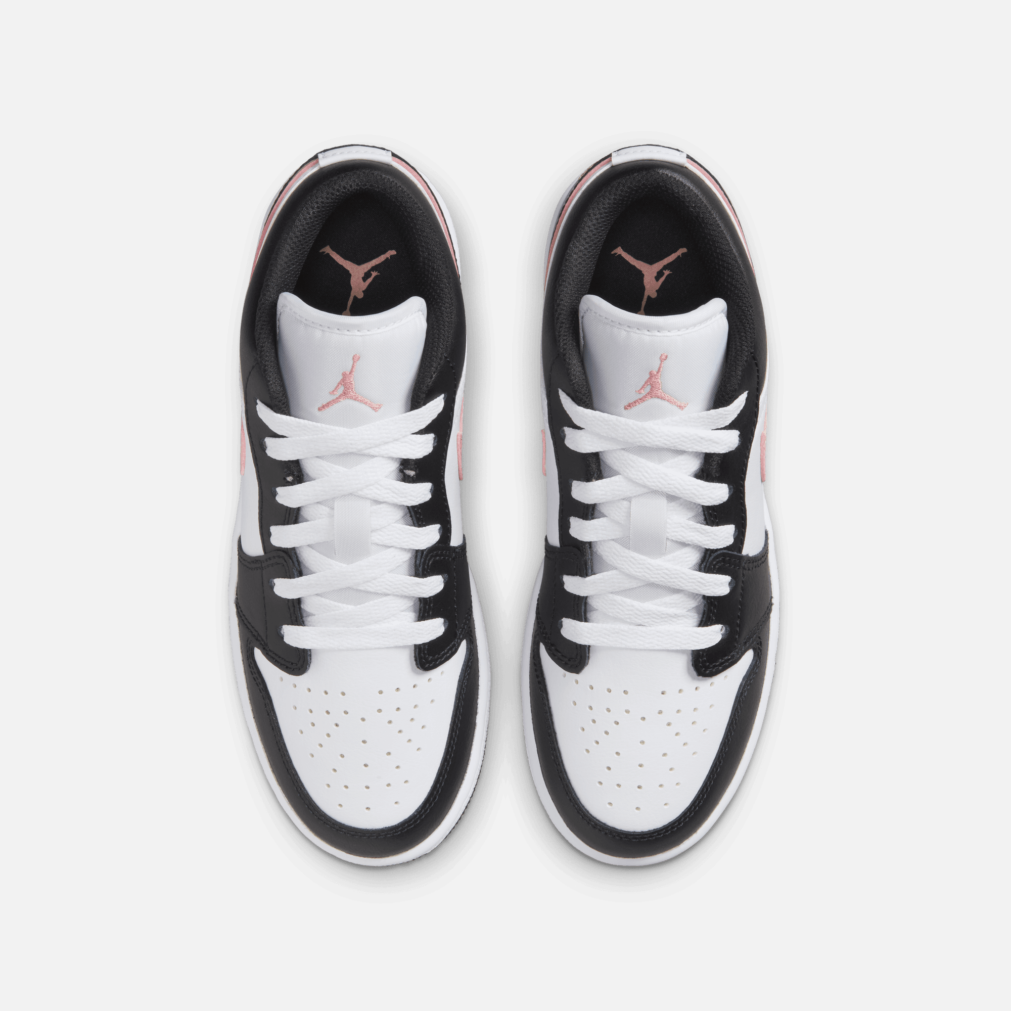 Air Jordan Big Kids' 1 Low Black Rust Pink (GS)