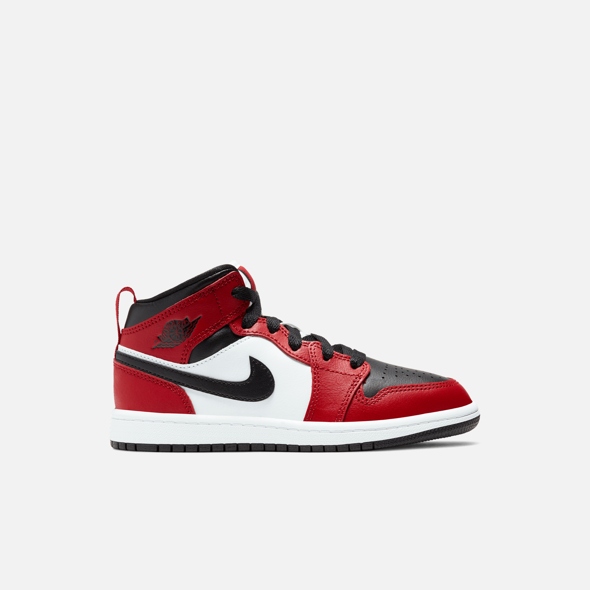Air Jordan Kids' 1 Mid Chicago Black Toe (PS)