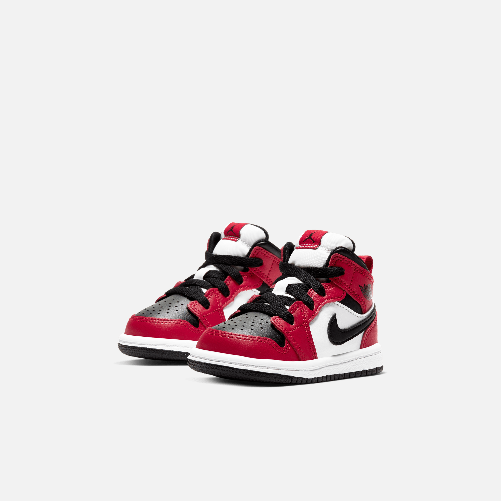 Air Jordan Kids' 1 Mid Chicago Black Toe (TD)