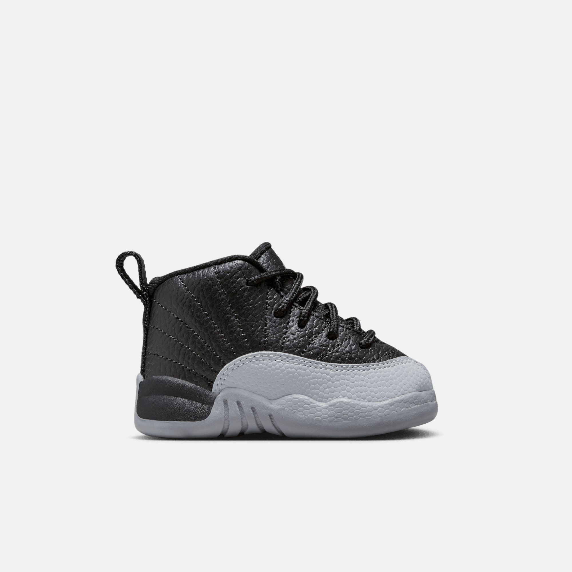 Jordan Retro 12 Toddler 05.0 Black Wolf Grey White WSS