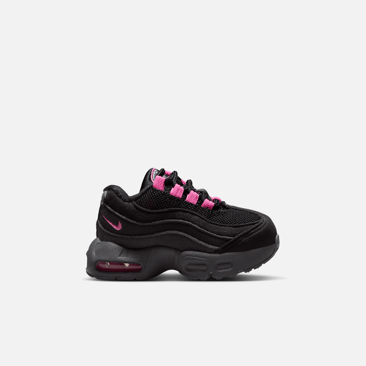 Nike Kids' Air Max 95 Black Playful Pink (TD)