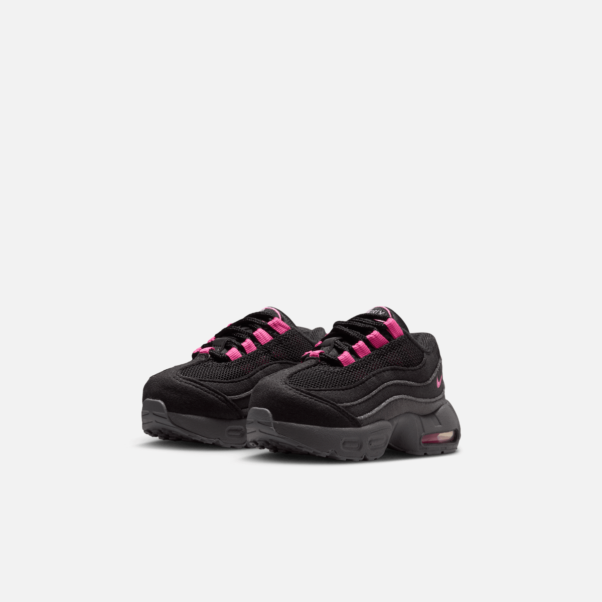 Nike Kids' Air Max 95 Black Playful Pink (TD)