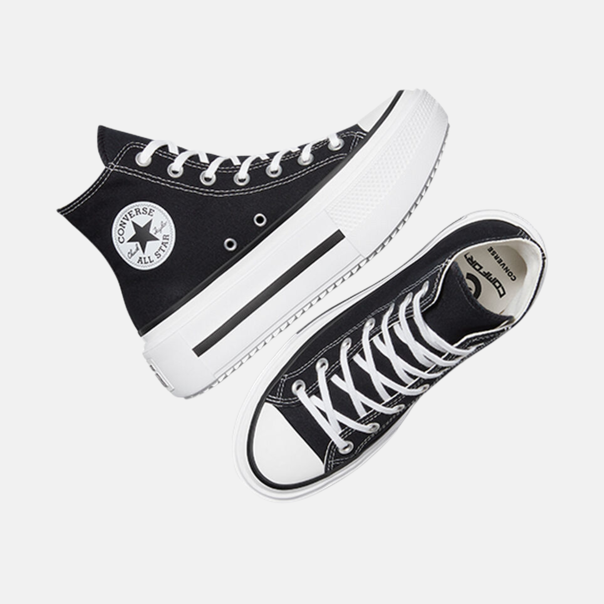 Converse Chuck Taylor All Star Lift Double Stack Hi Black