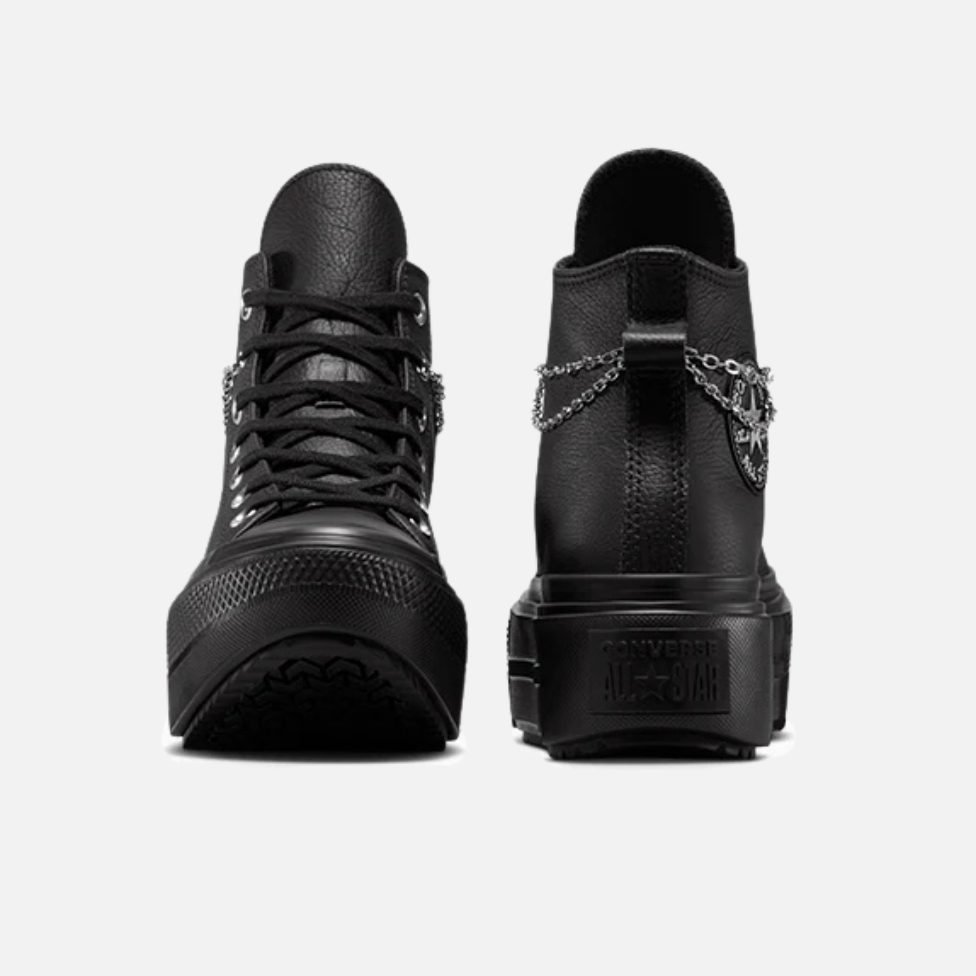 Converse Chuck Taylor All Star Lift Double Stack Hi Black Girli-Tude
