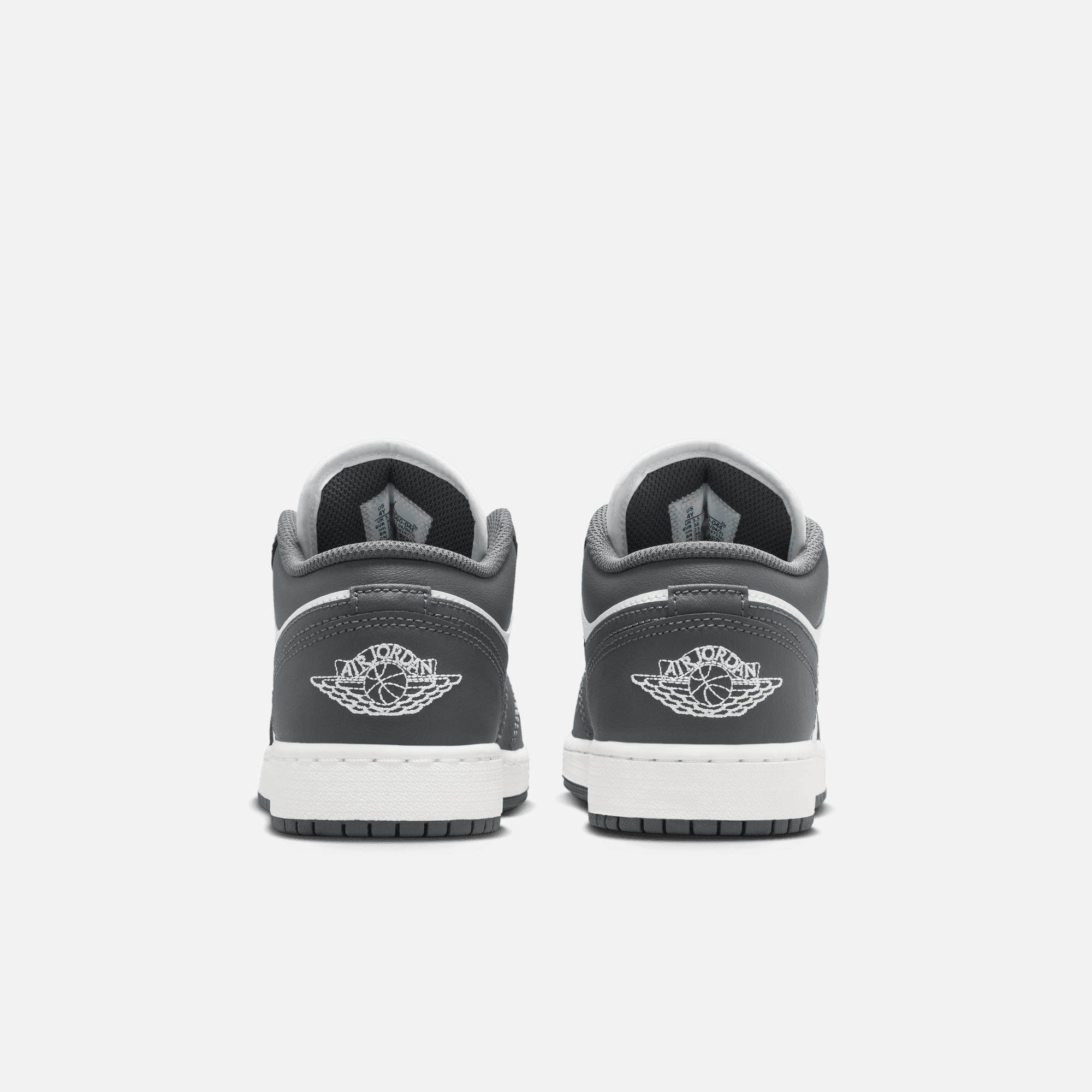 Air Jordan Big Kids' 1 Low Iron Grey White (GS)
