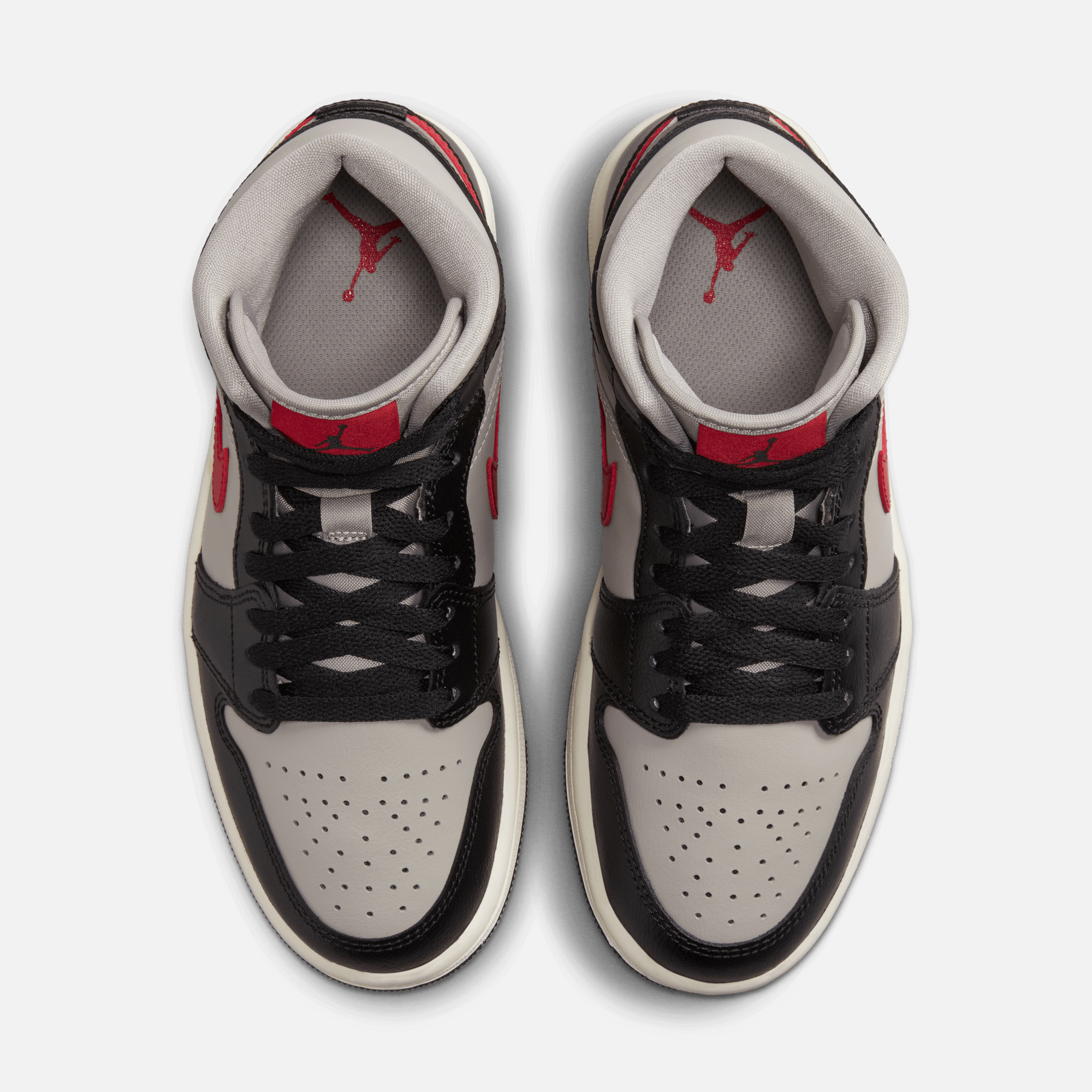 Air Jordan Women's 1 Mid 'Black College Grey'