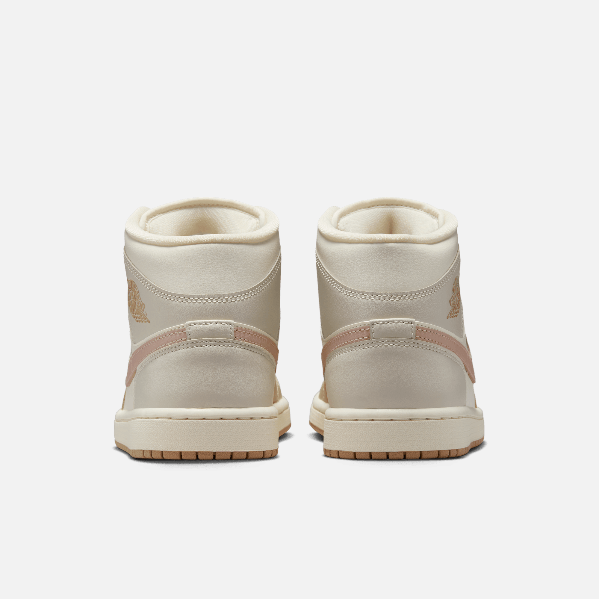 Air Jordan Women's 1 Mid Tan Toe