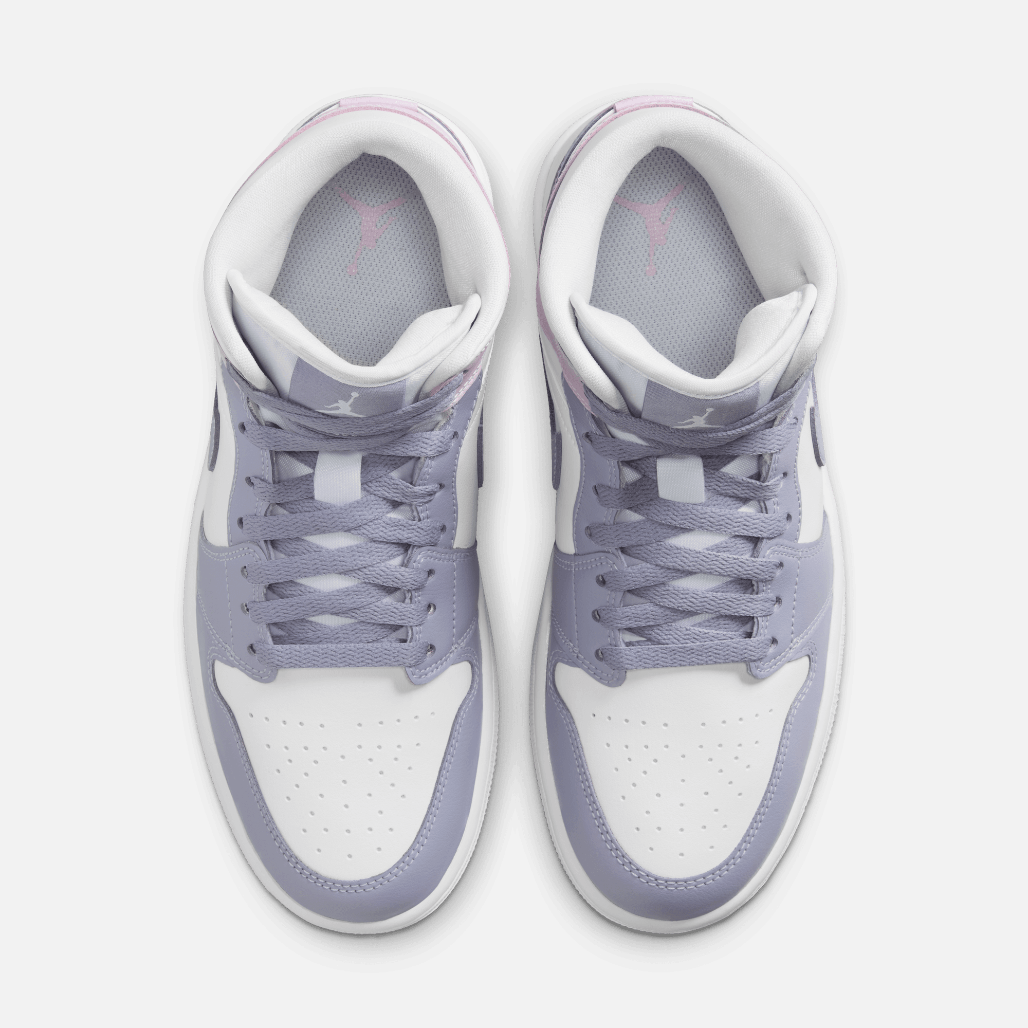 Air Jordan Women's 1 Mid Indigo Haze Doll White