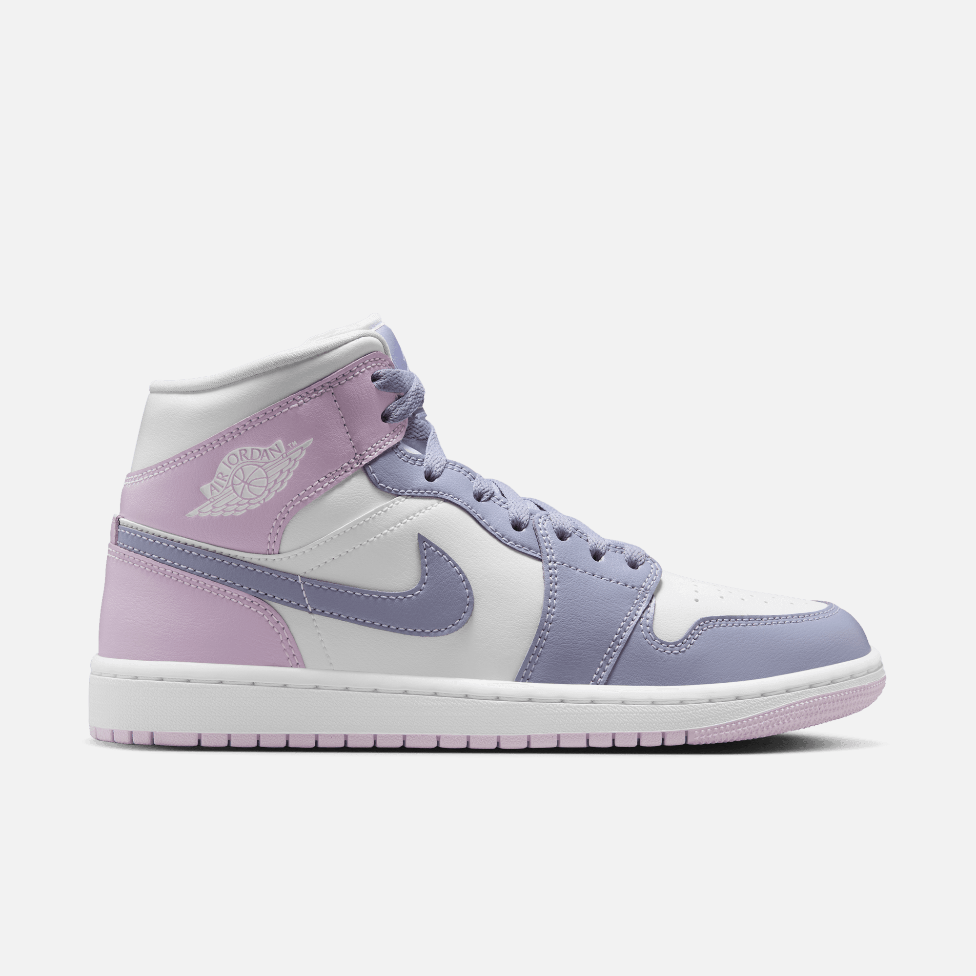 Air Jordan Women's 1 Mid Indigo Haze Doll White