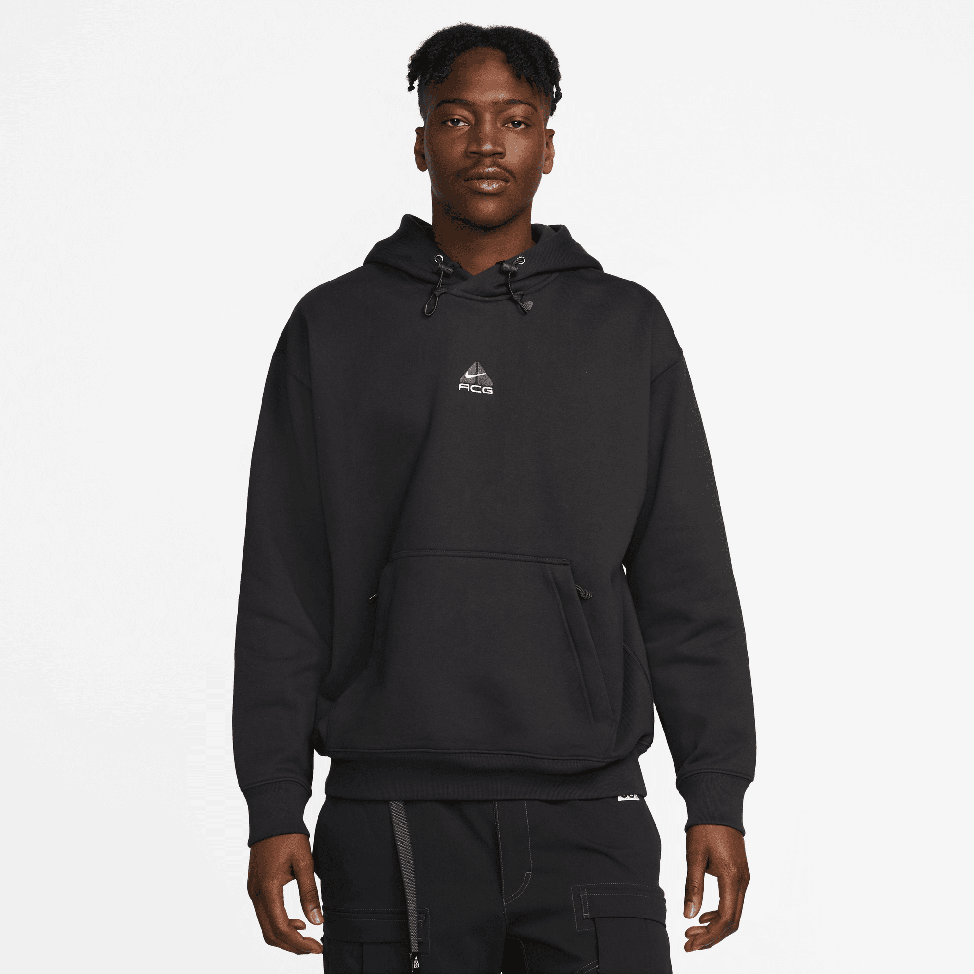 Nike ACG Therma-FIT Black Fleece Pullover Hoodie – Puffer Reds Nike ACG Therma-FIT Black Fleece Pullover Hoodie – Puffer Reds