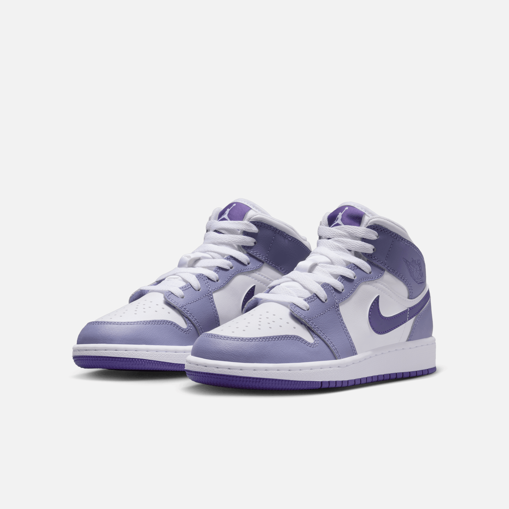Air Jordan 1 Mid Big Kids Court Purple (GS)