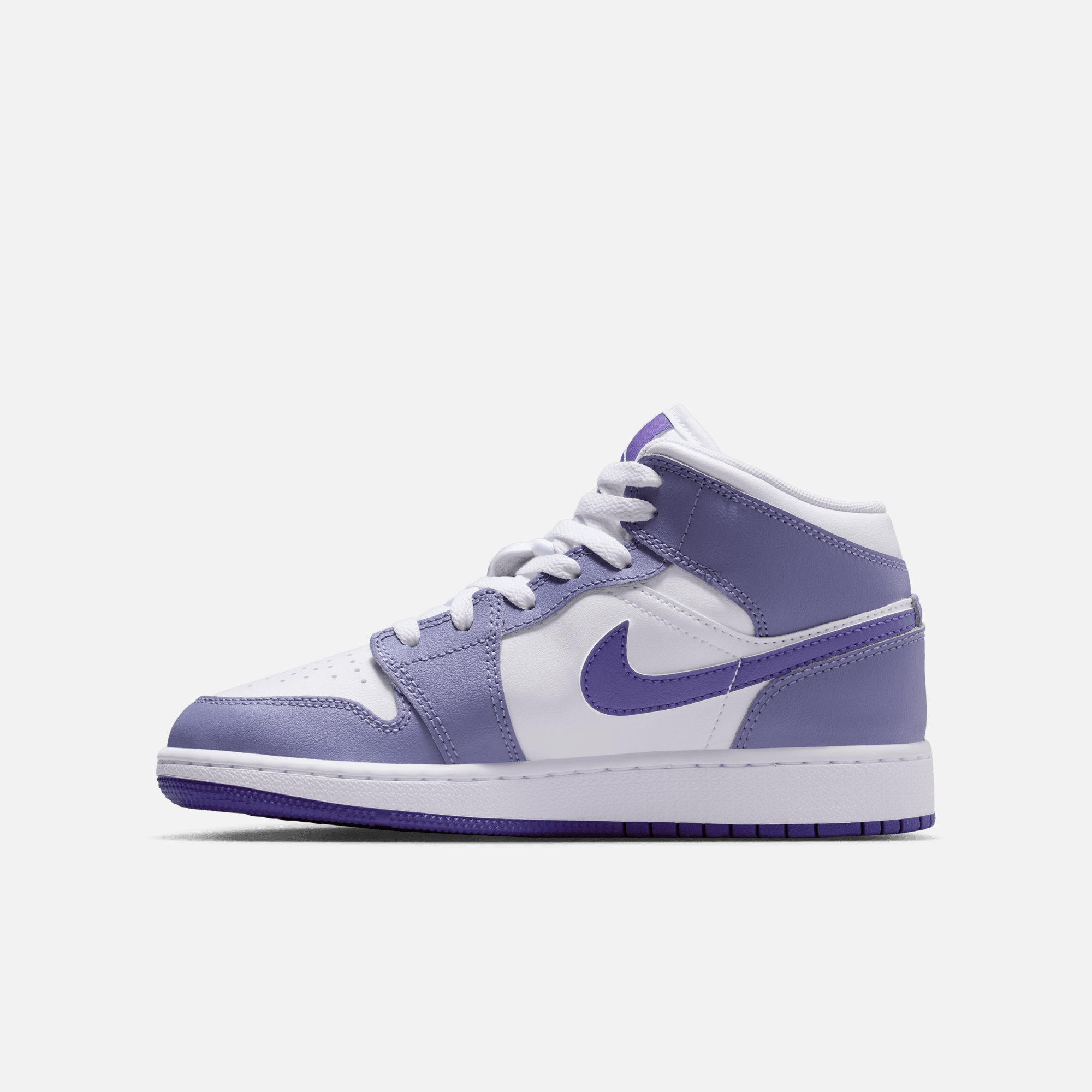 Air Jordan 1 Mid Big Kids Court Purple (GS)