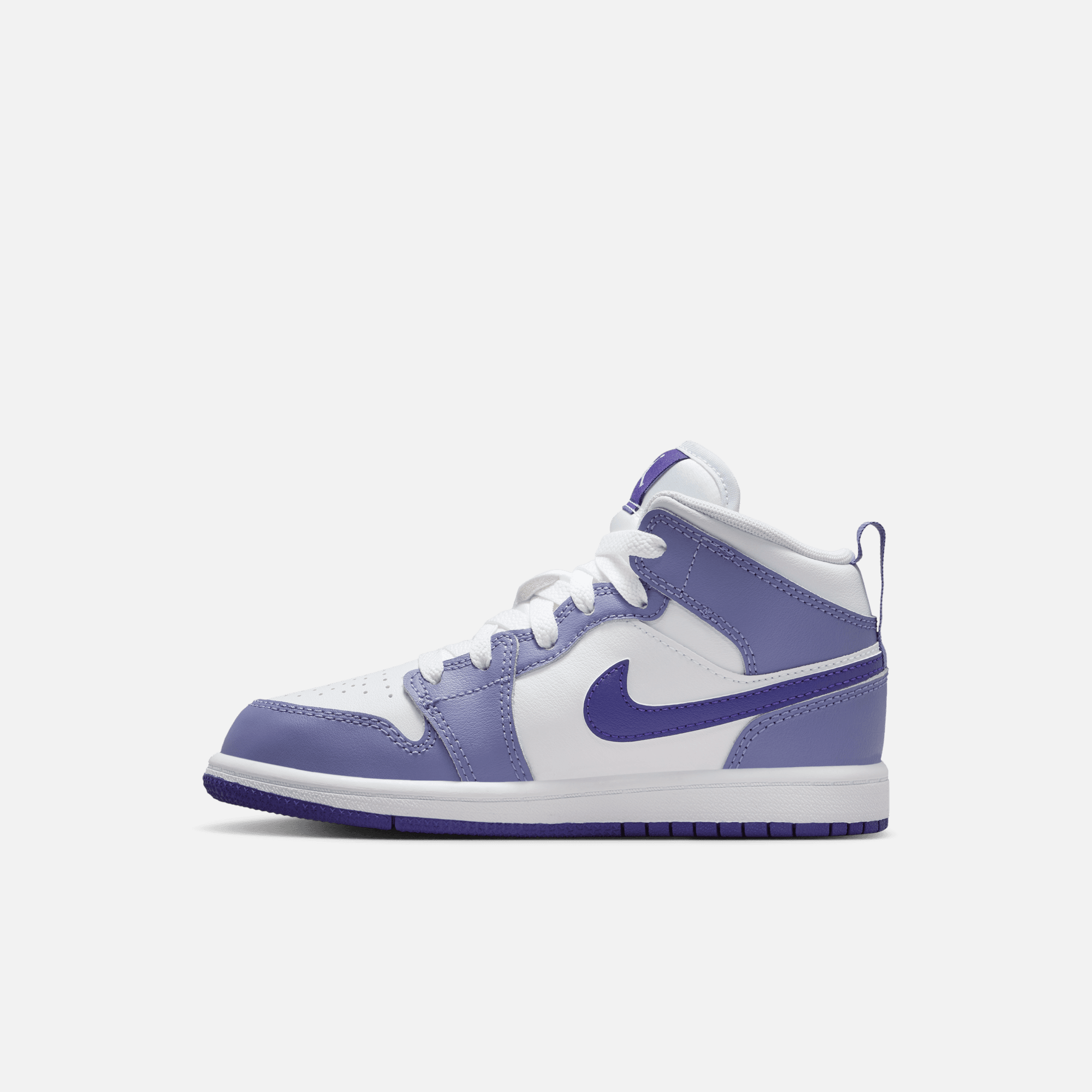 Air Jordan Kids' 1 Mid Court Purple (PS)
