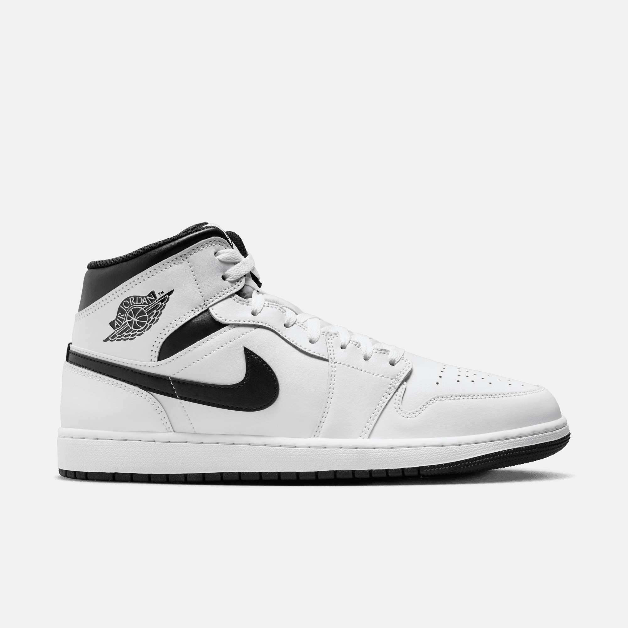 Air Jordan 1 Mid White Black 11