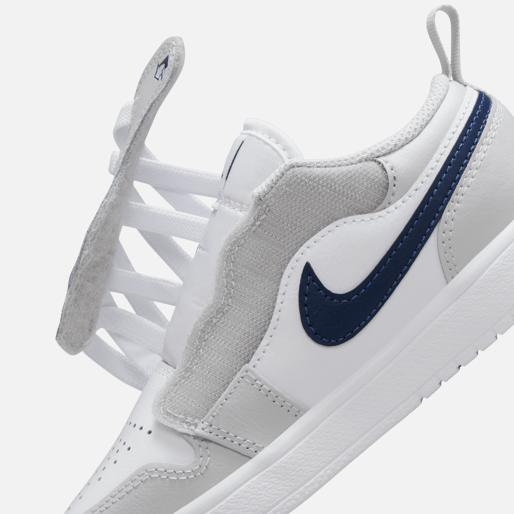 Air Jordan Kids' 1 Low Alt White Neutral Grey Gum (PS)