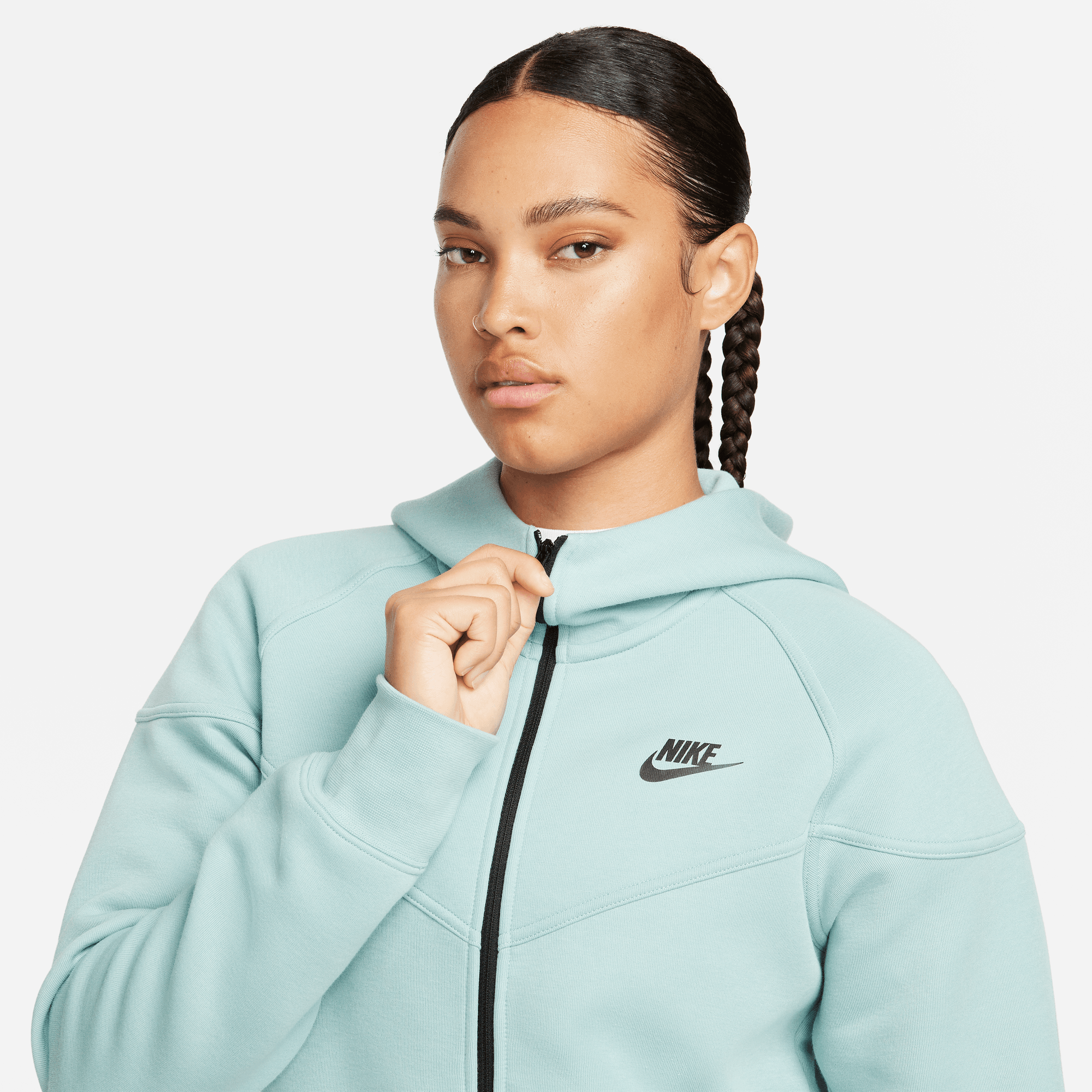 Nike Sportswear Tech Fleece Windrunner Women's Green Full-Zip Hoodie