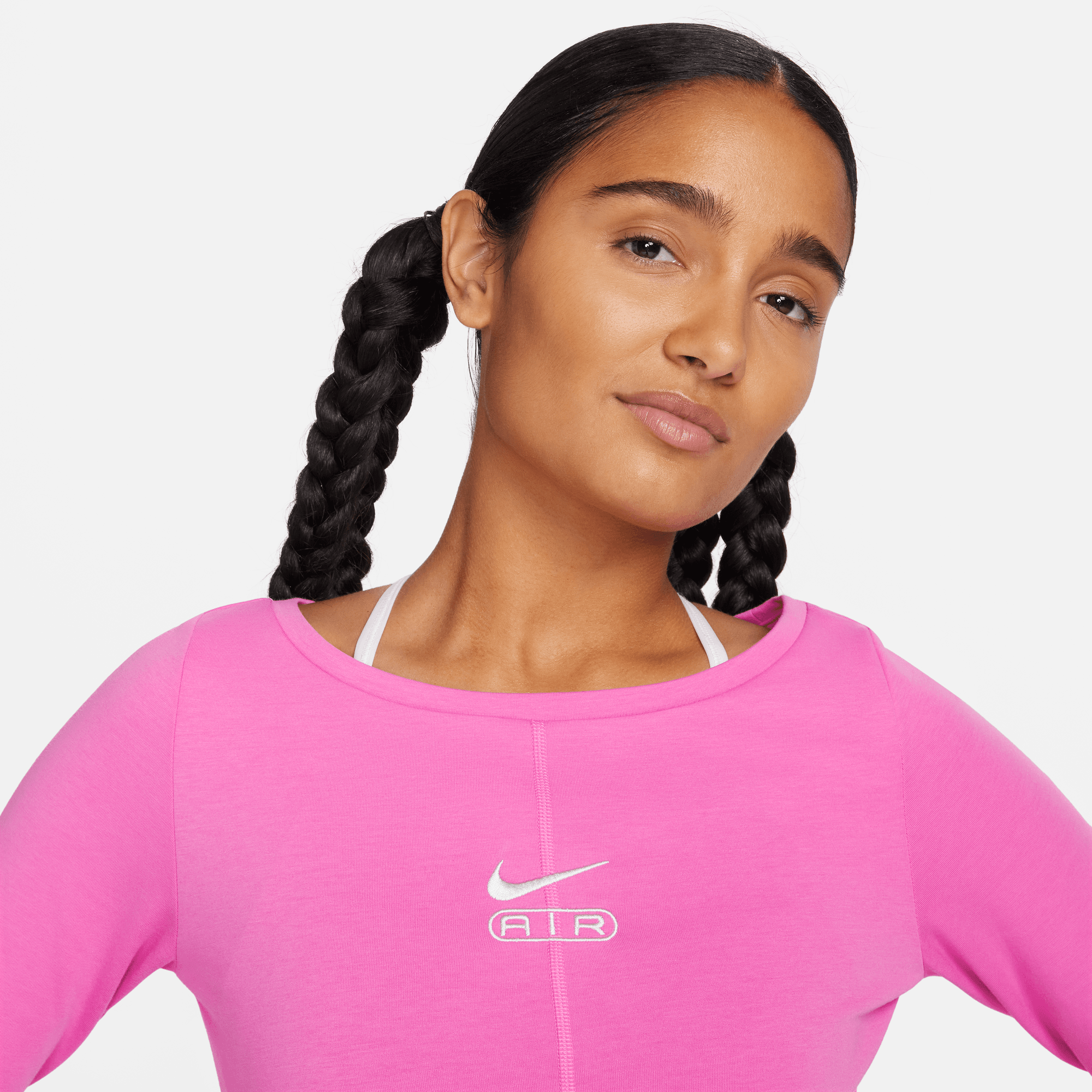 Nike Air Women's Playful Pink Long-Sleeve Top