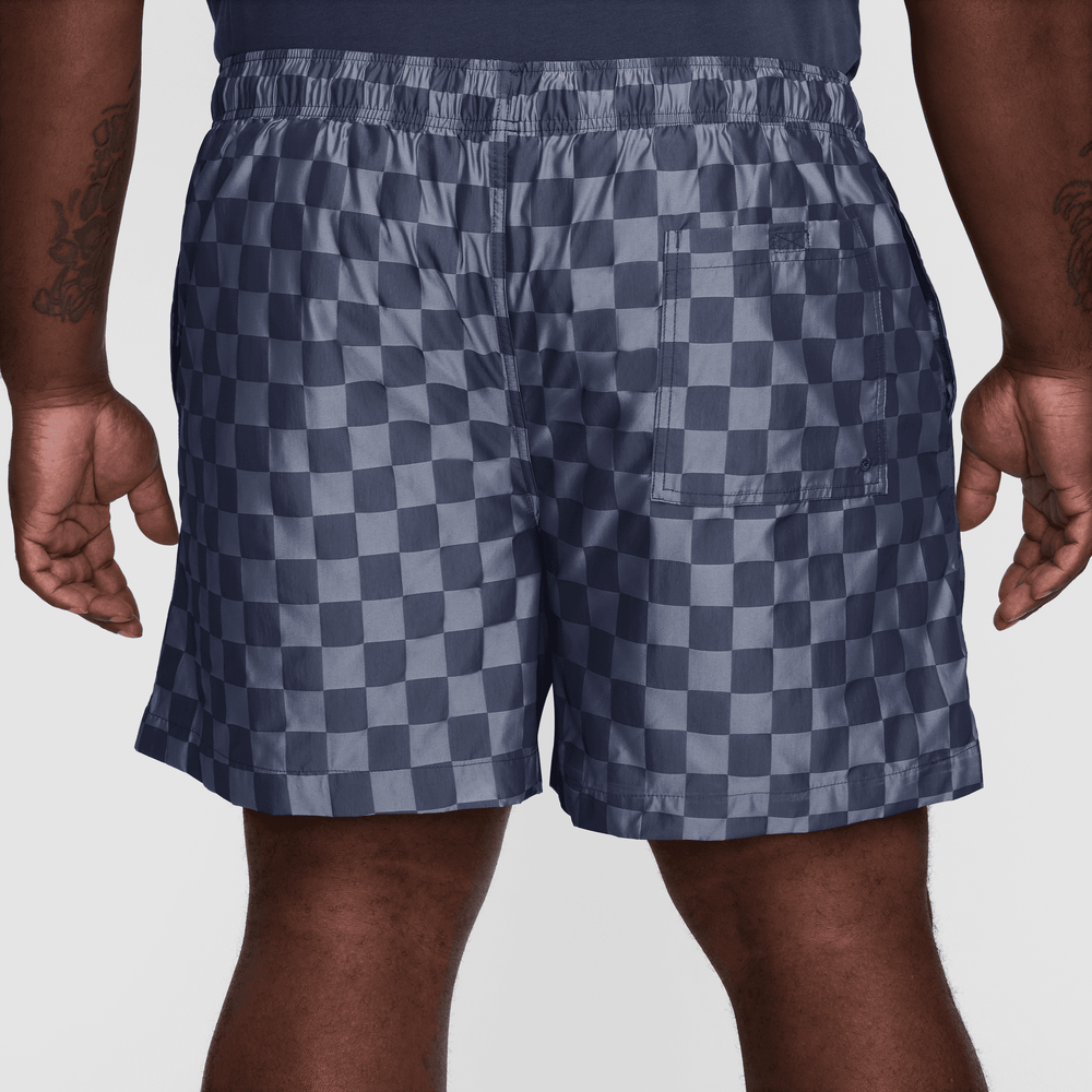 Nike Club Midnight Navy Checkered Flow Shorts