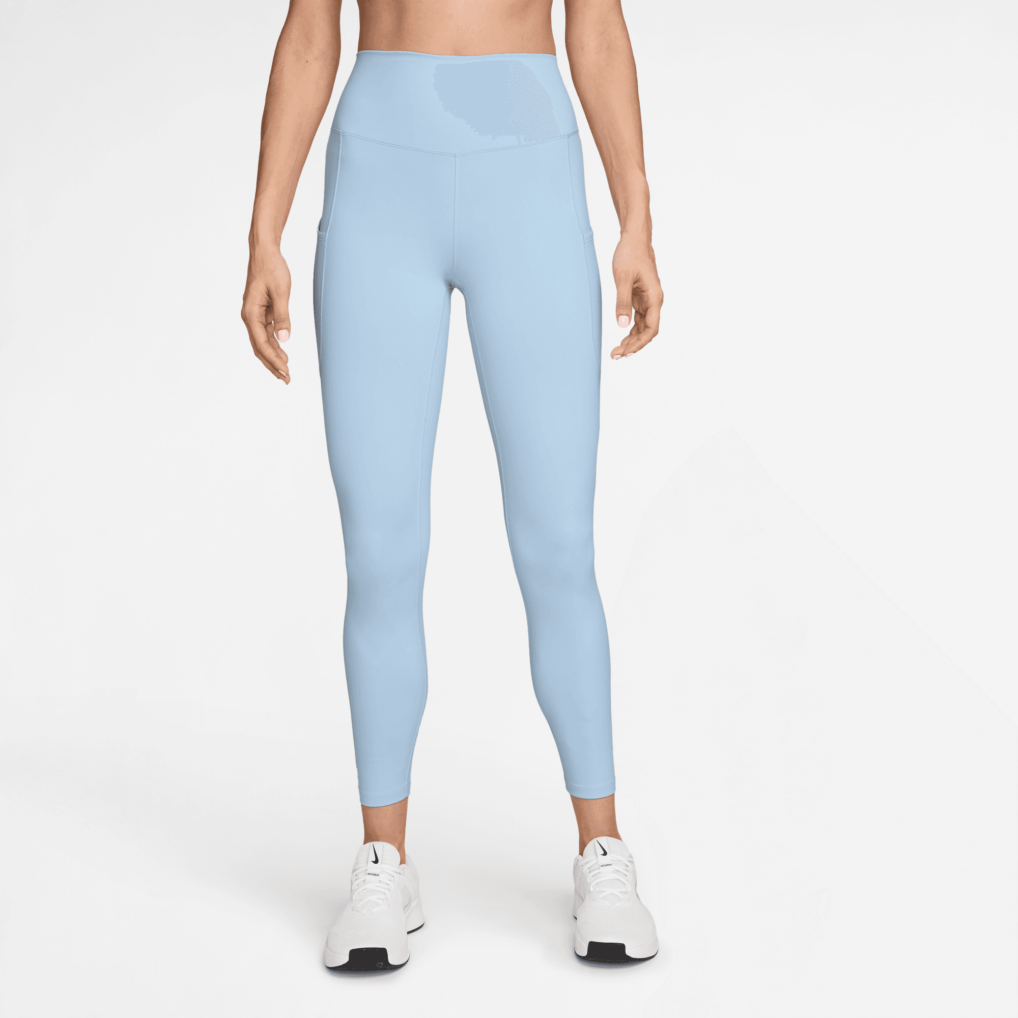 Nike One Women's High Waisted 7/8 Blue Leggings
