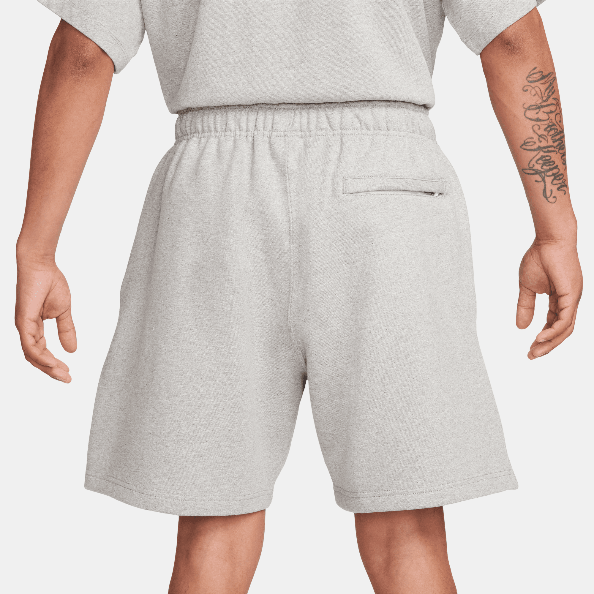 Nike Solo Swoosh Dark Heather Grey Fleece Shorts