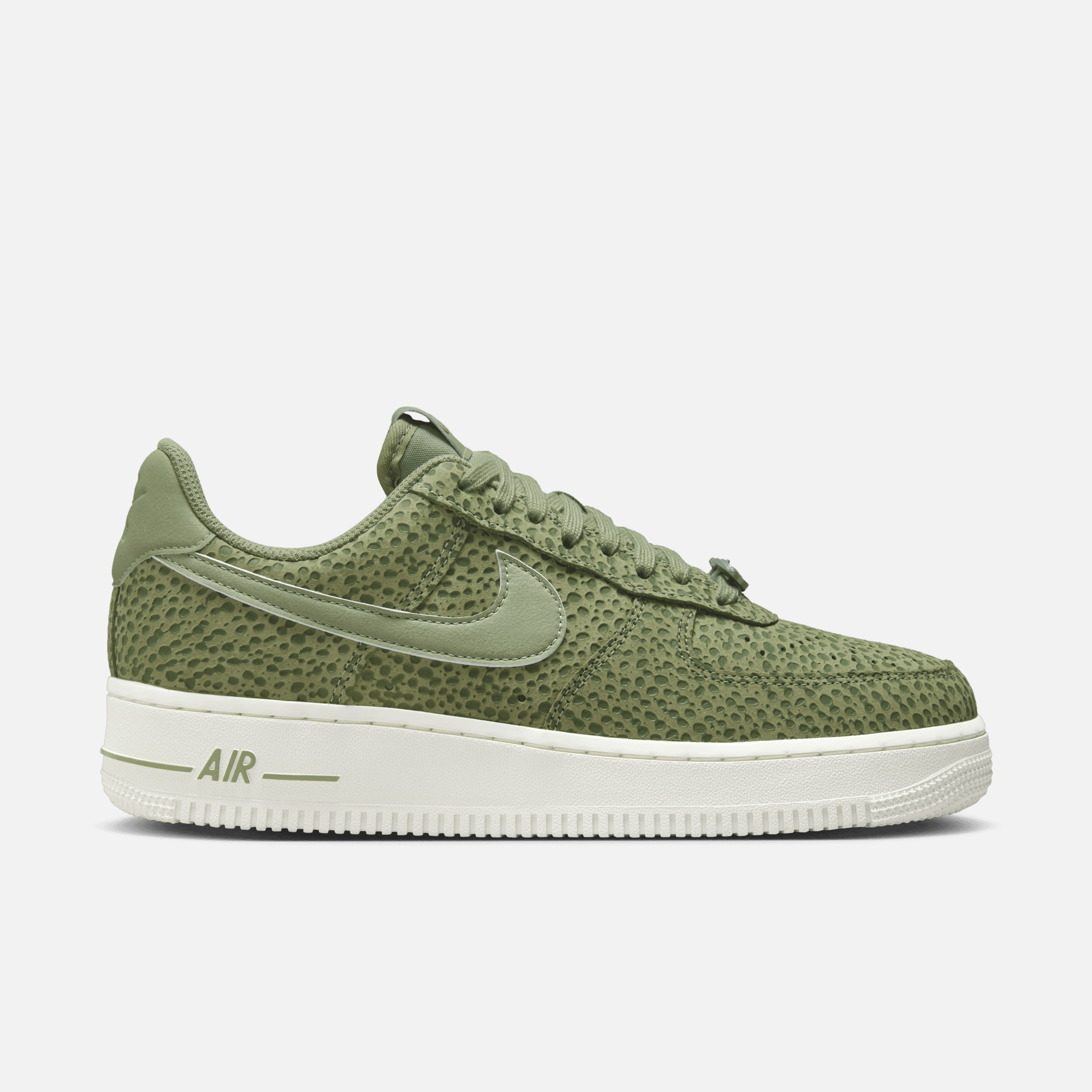 Nike Women's Air Force Low Safari Oil Green – Puffer Reds