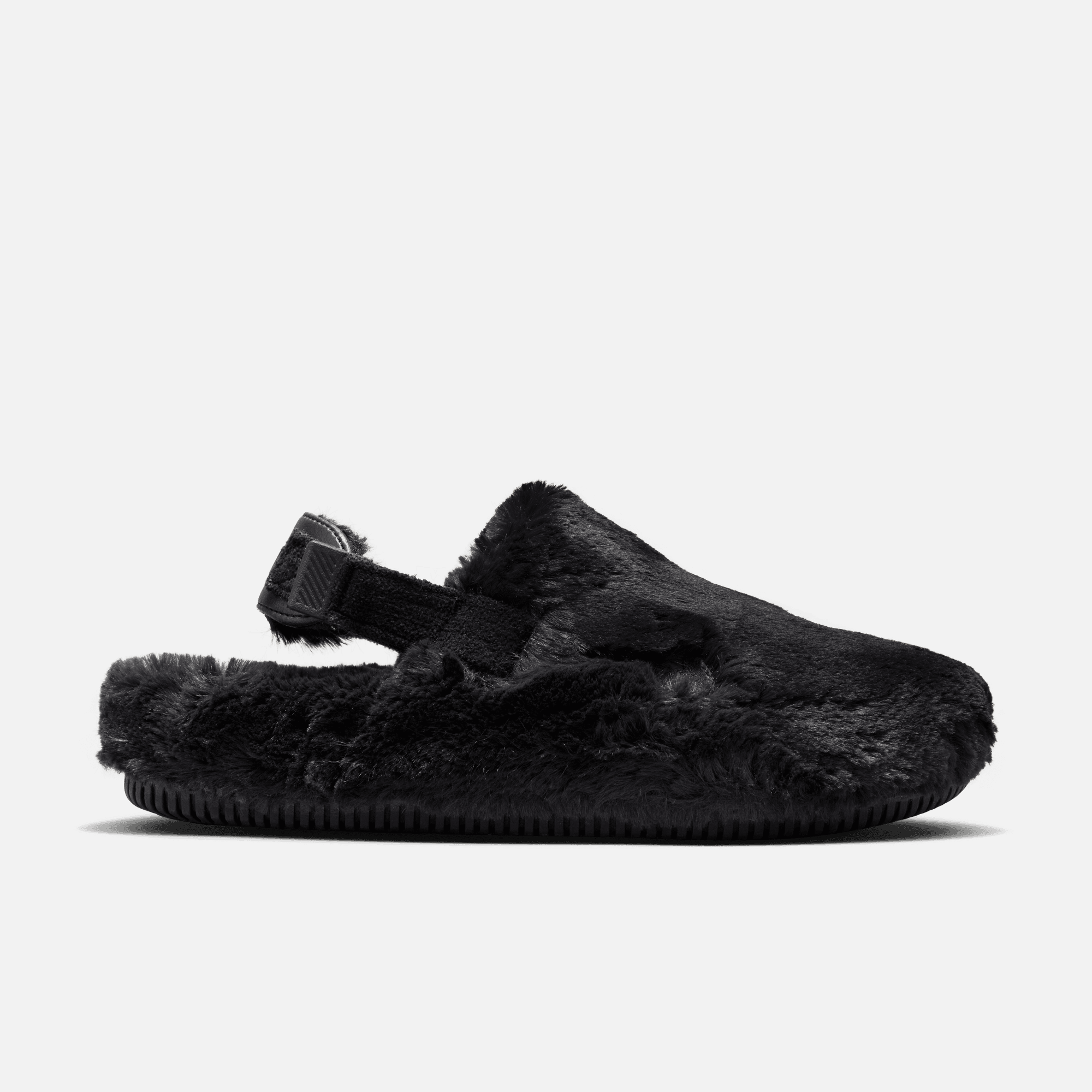 Nike Women's Calm Mule 'Black Fur' – Puffer Reds Nike Women's Calm Mule 'Black Fur' – Puffer Reds
