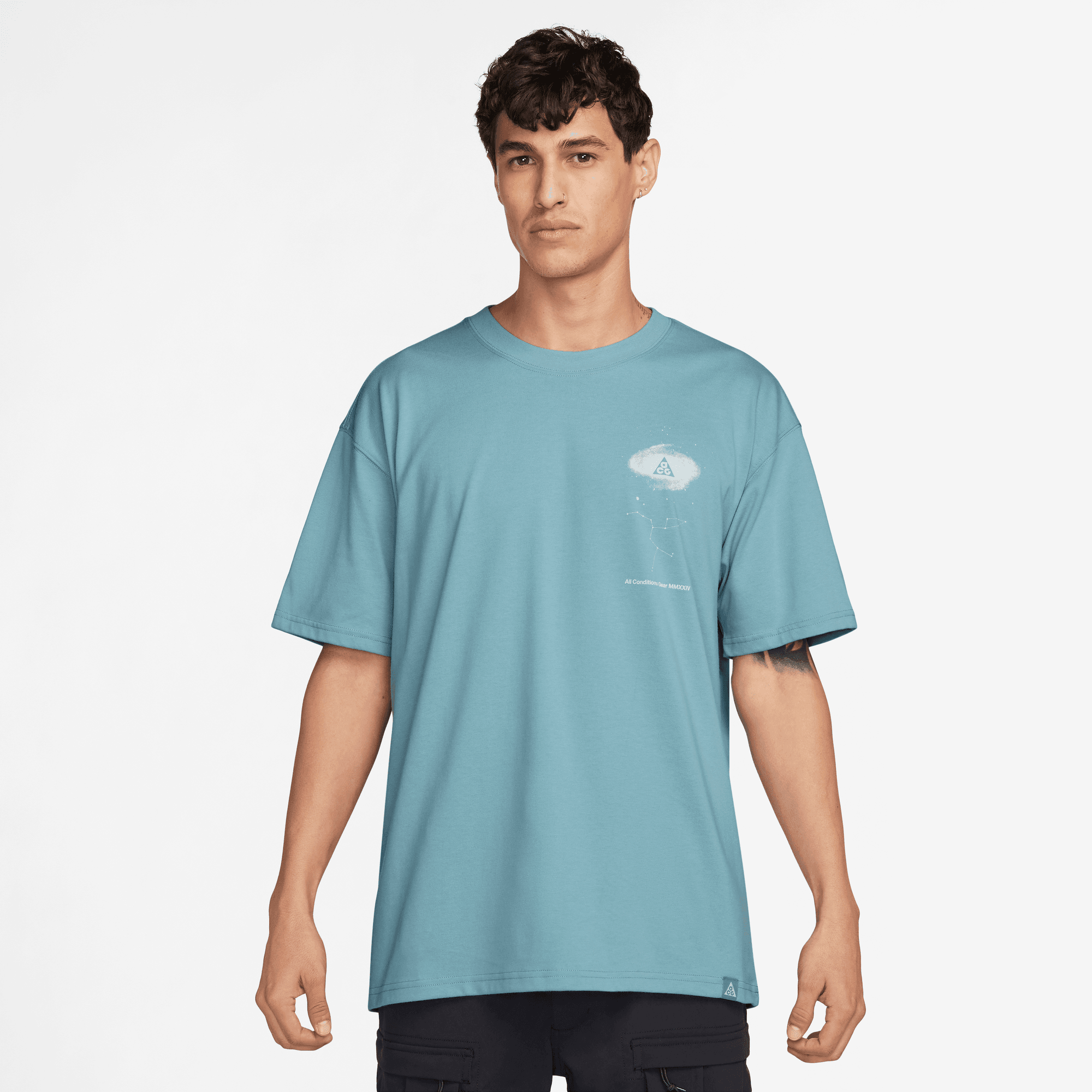 Nike ACG Denim Turq Blue Space T-Shirt – Puffer Reds Nike ACG Denim Turq Blue Space T-Shirt – Puffer Reds