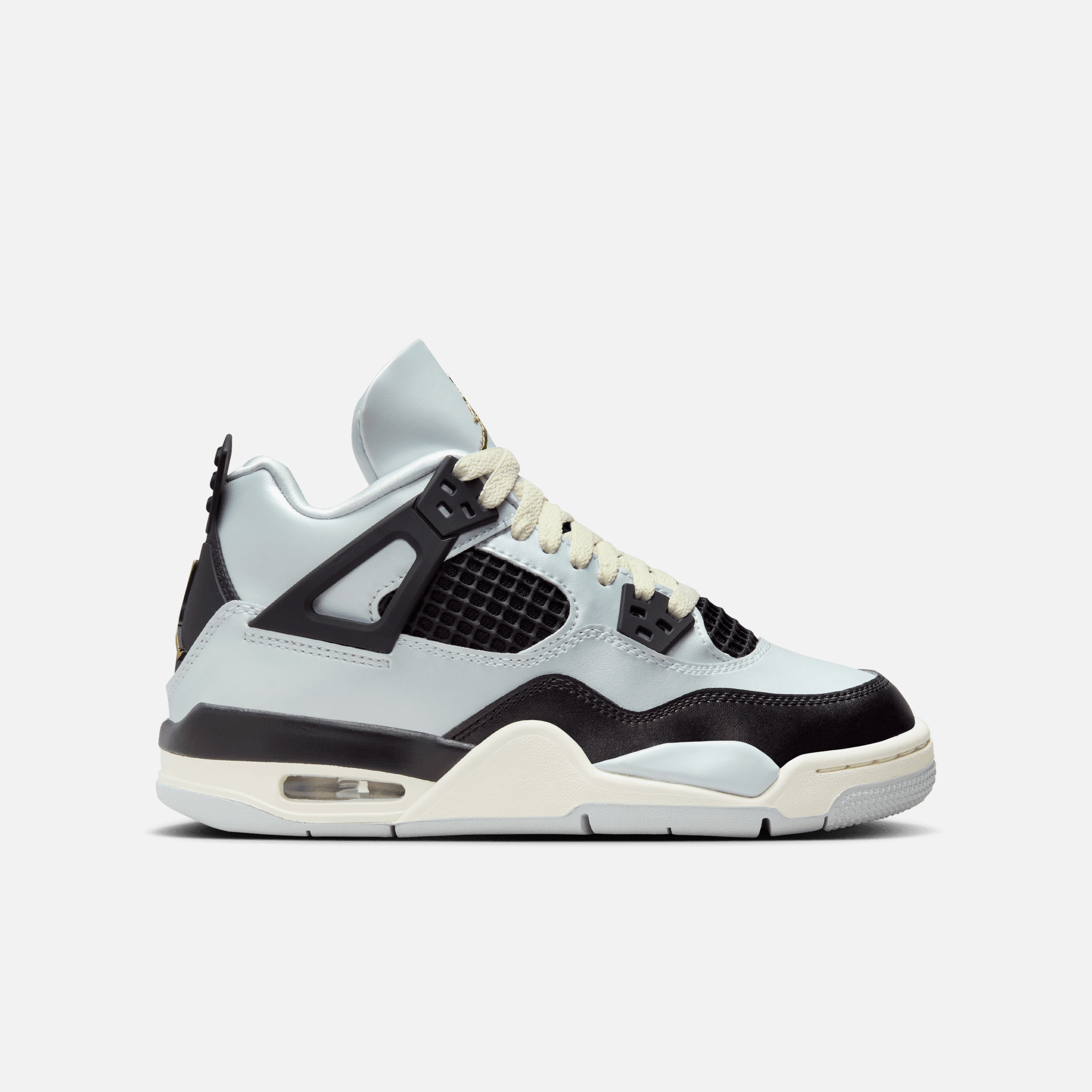Air Jordan 4 Retro GS Platinum Gold 6Y