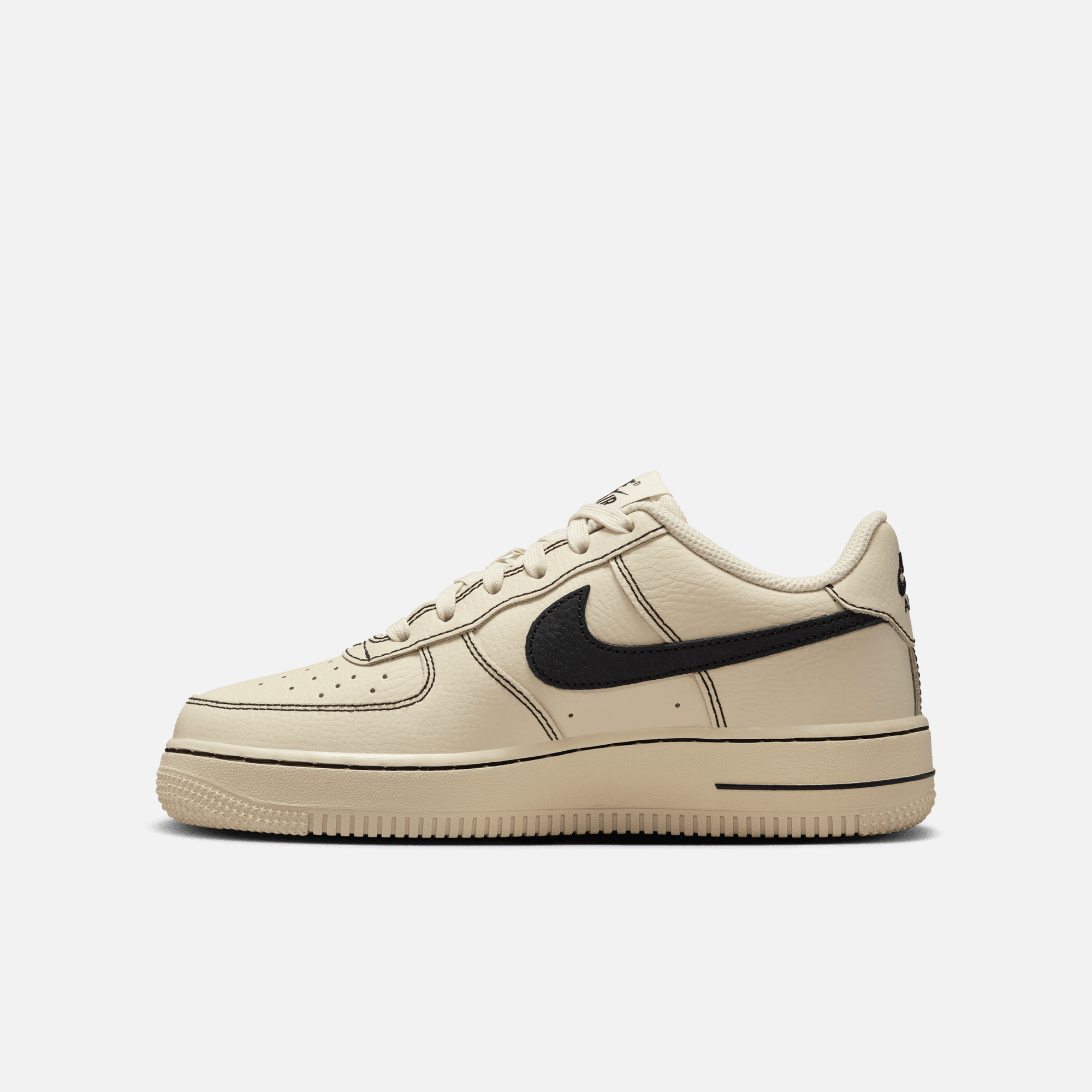 Nike Big Kids' Air Force 1 Low 'Contrast Stitch Light Khaki' (GS)