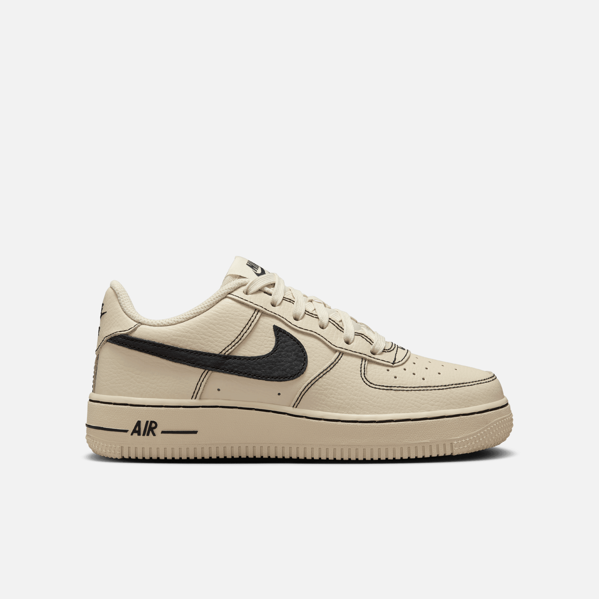 Nike Big Kids' Air Force 1 Low 'Contrast Stitch Light Khaki' (GS)
