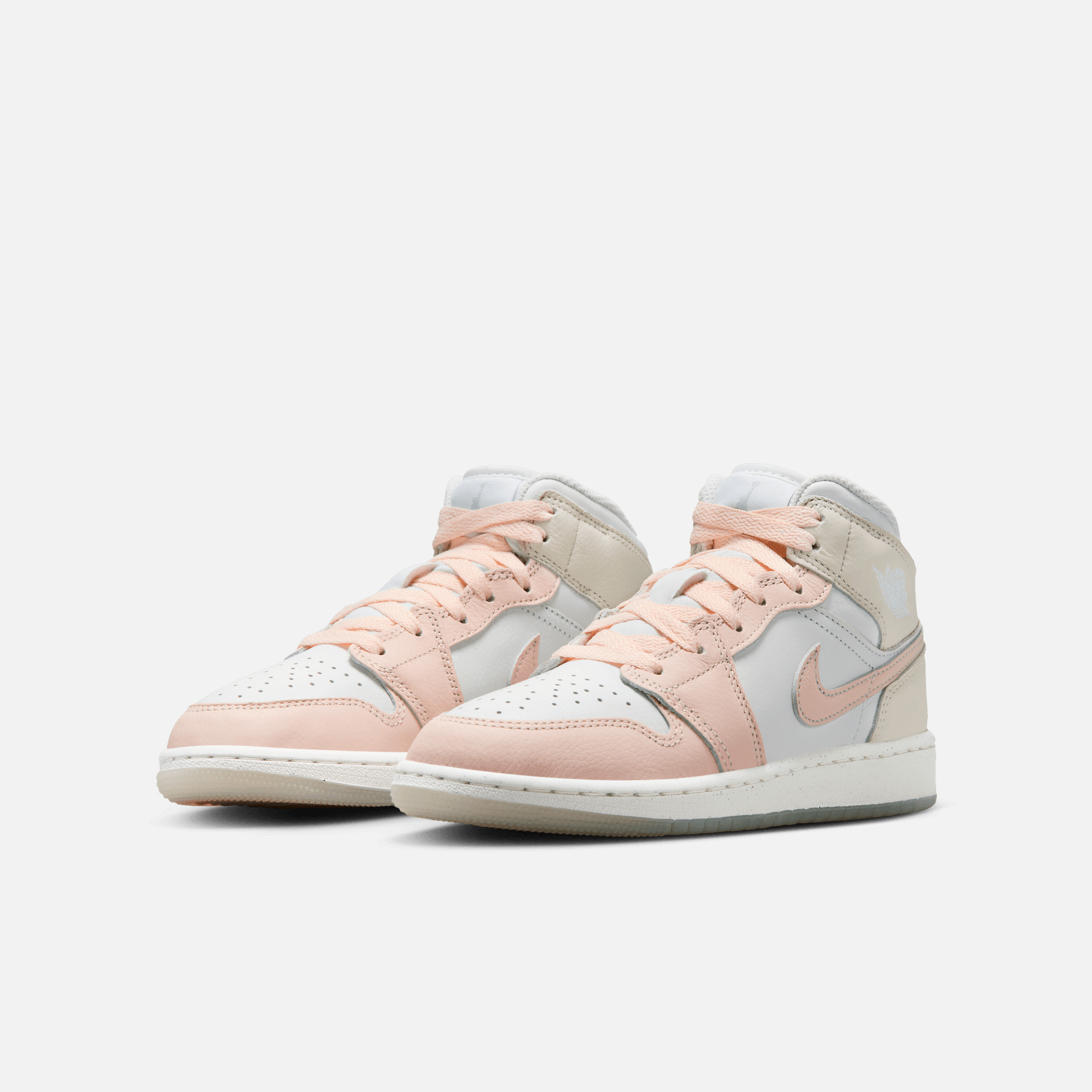 Air Jordan Big Kids' 1 Mid SE Flamingo (GS)
