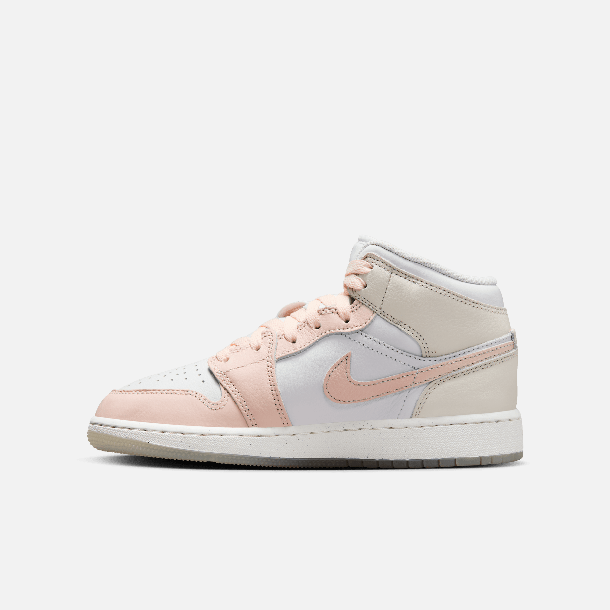 Air Jordan Big Kids' 1 Mid SE Flamingo (GS)